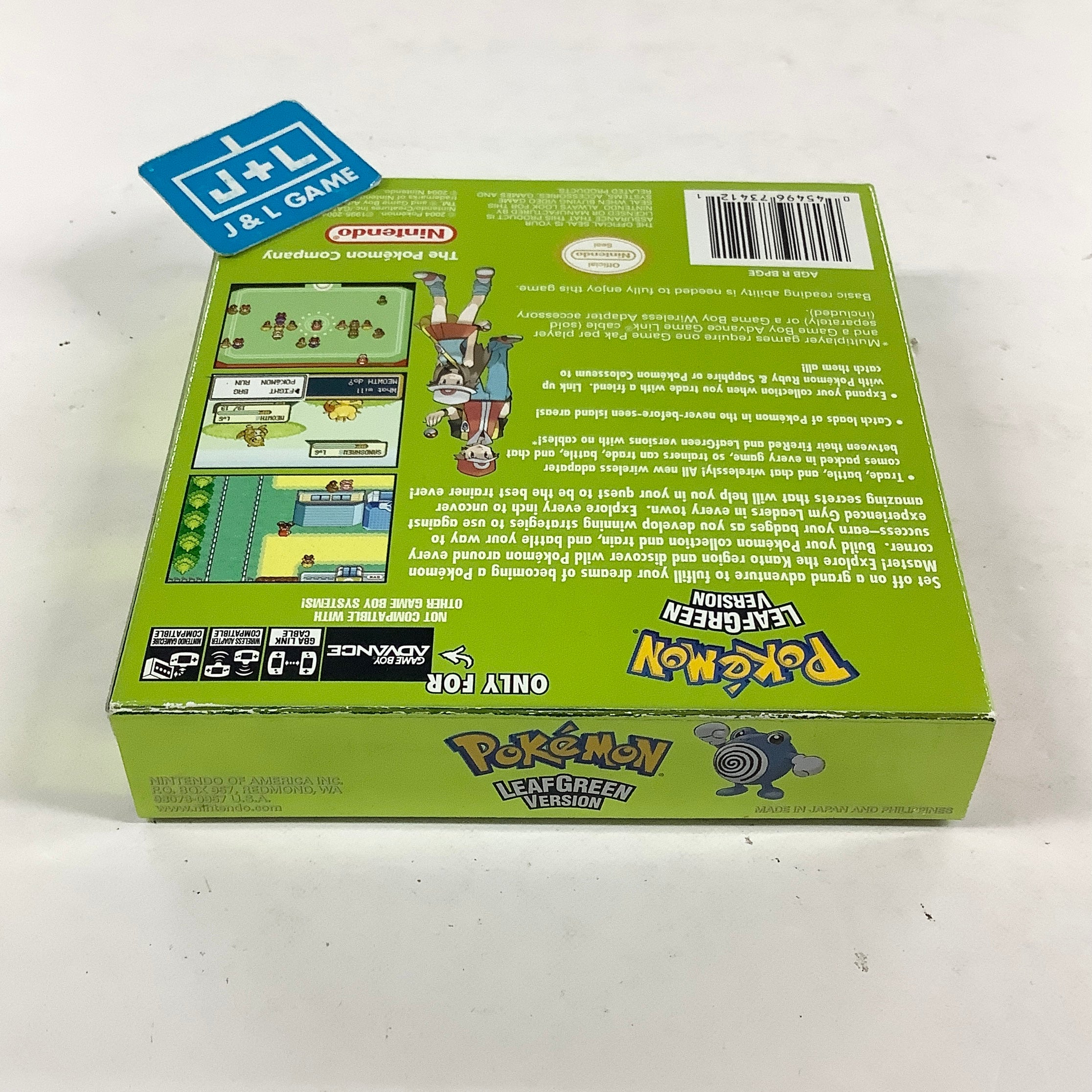 Pokemon LeafGreen Version - (GBA) Game Boy Advance [Pre-Owned] Video Games Nintendo