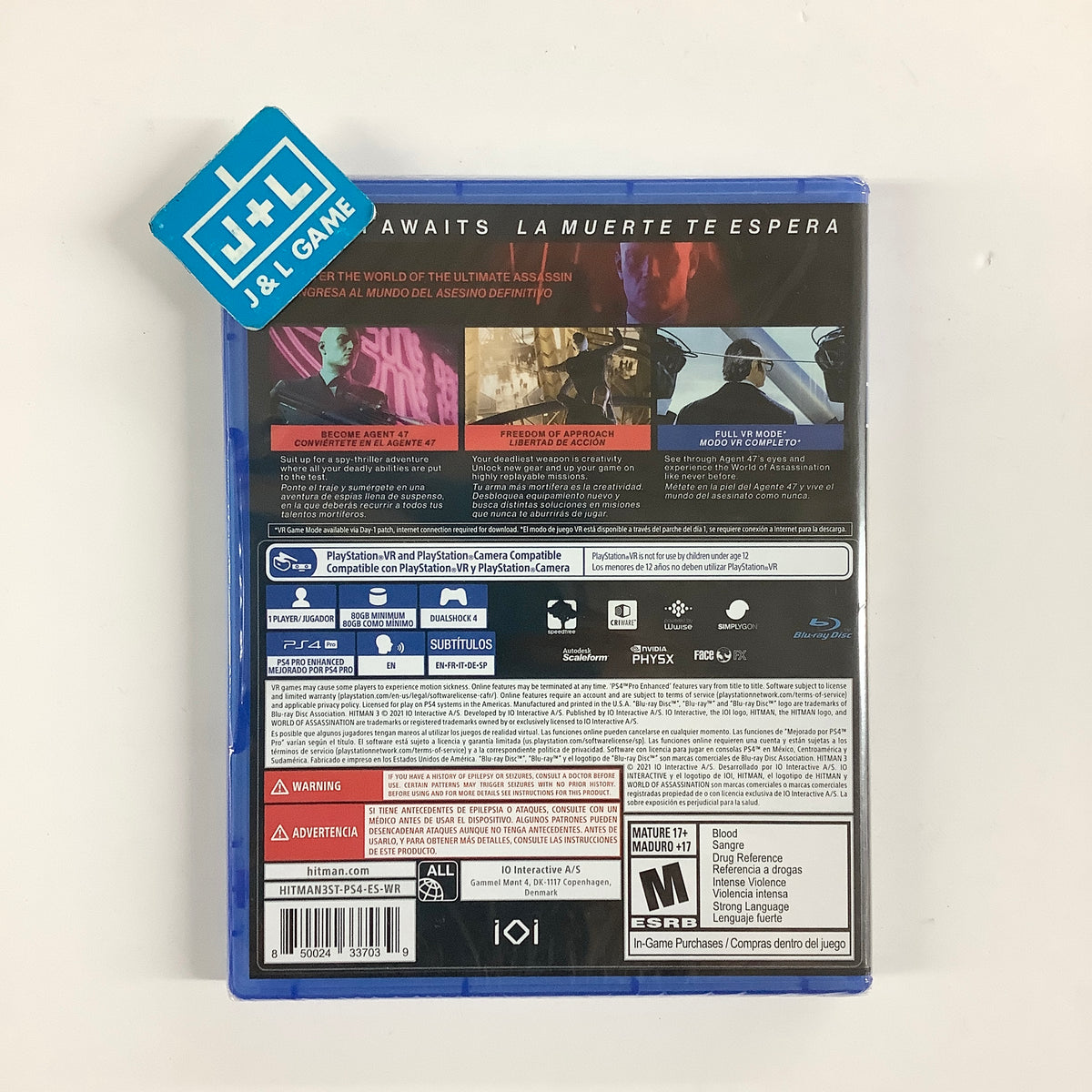 Hitman 3 - (PS4) PlayStation 4 Video Games IO Interactive A/S