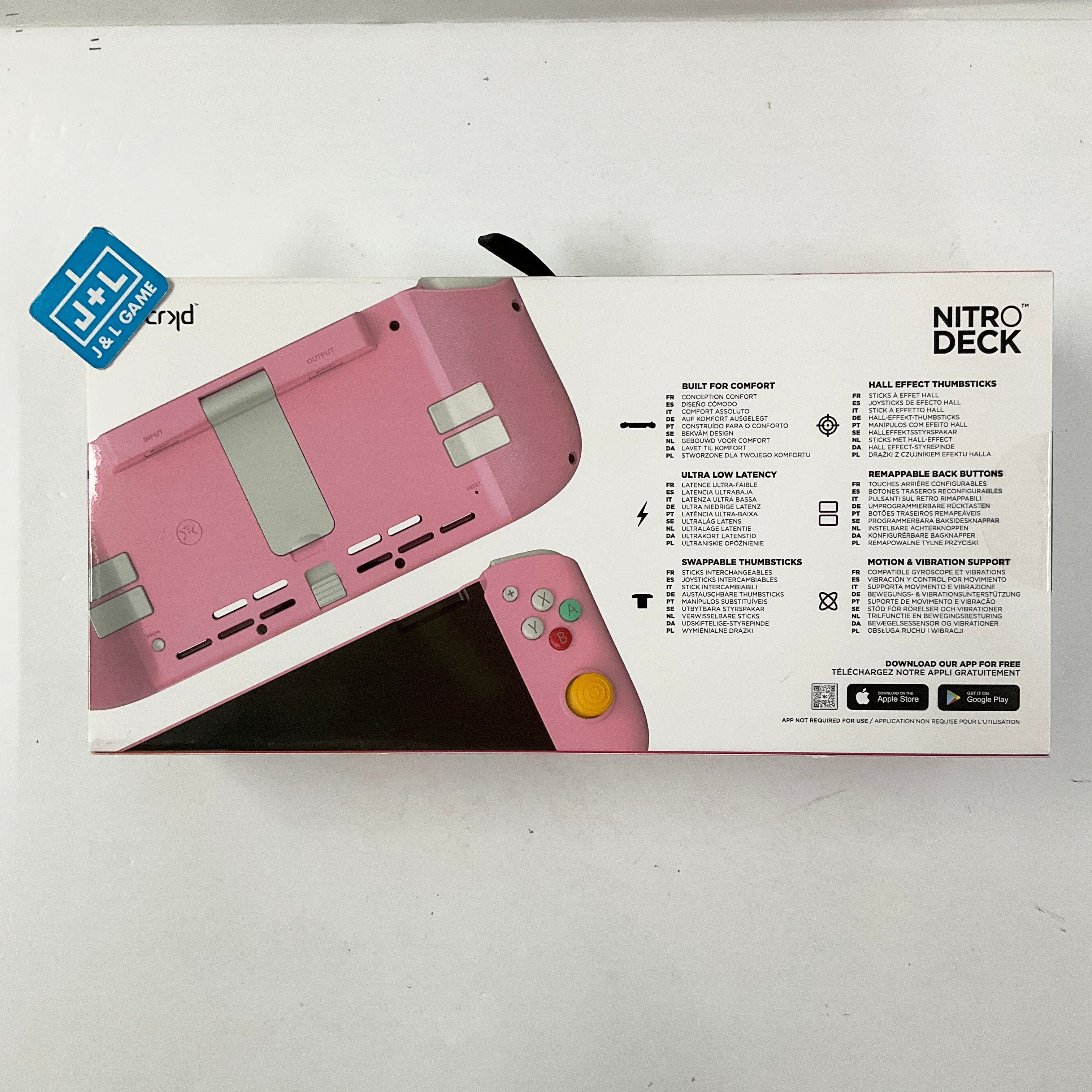CRKD Nitro Deck (Retro Pink) - (NSW) Nintendo Switch ACCESSORIES CRKD   