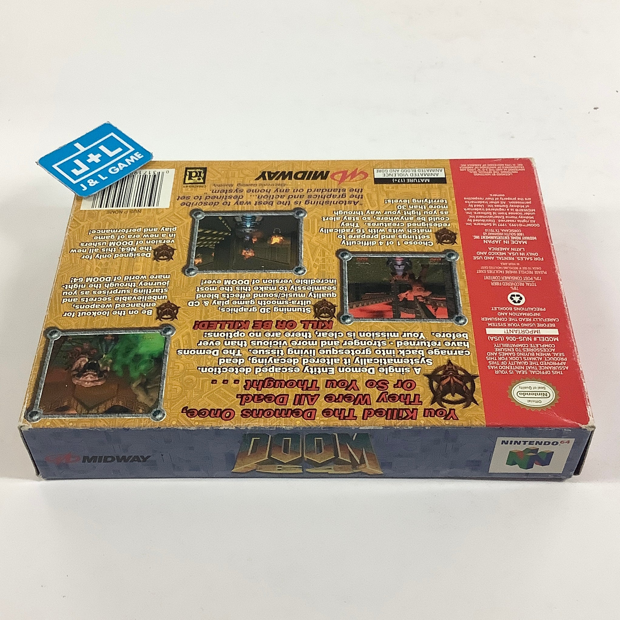 DOOM 64 - (N64) Nintendo 64 [Pre-Owned] Video Games Midway