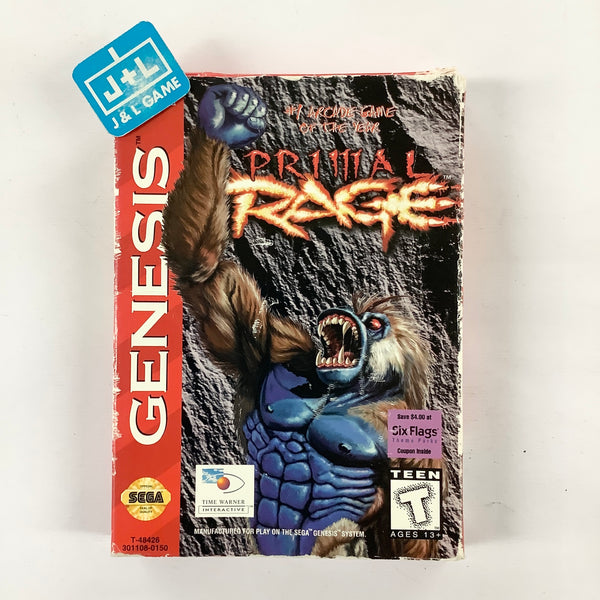 Primal Rage - (SG) SEGA Genesis [Pre-Owned] | J&L Game