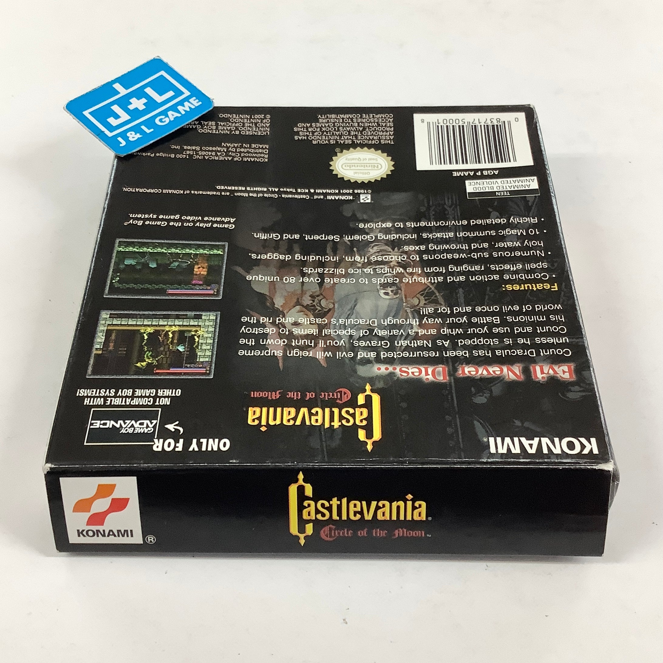 Castlevania: Circle of the Moon - (GBA) Game Boy Advance [Pre-Owned] Video Games Konami