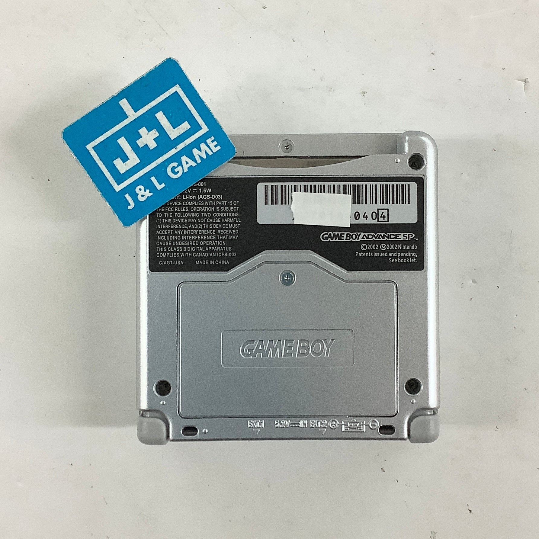Nintendo Game Boy Advance SP Console AGS-001 (Silver) - (GBA) Game Boy Advance SP [Pre-Owned] Consoles Nintendo