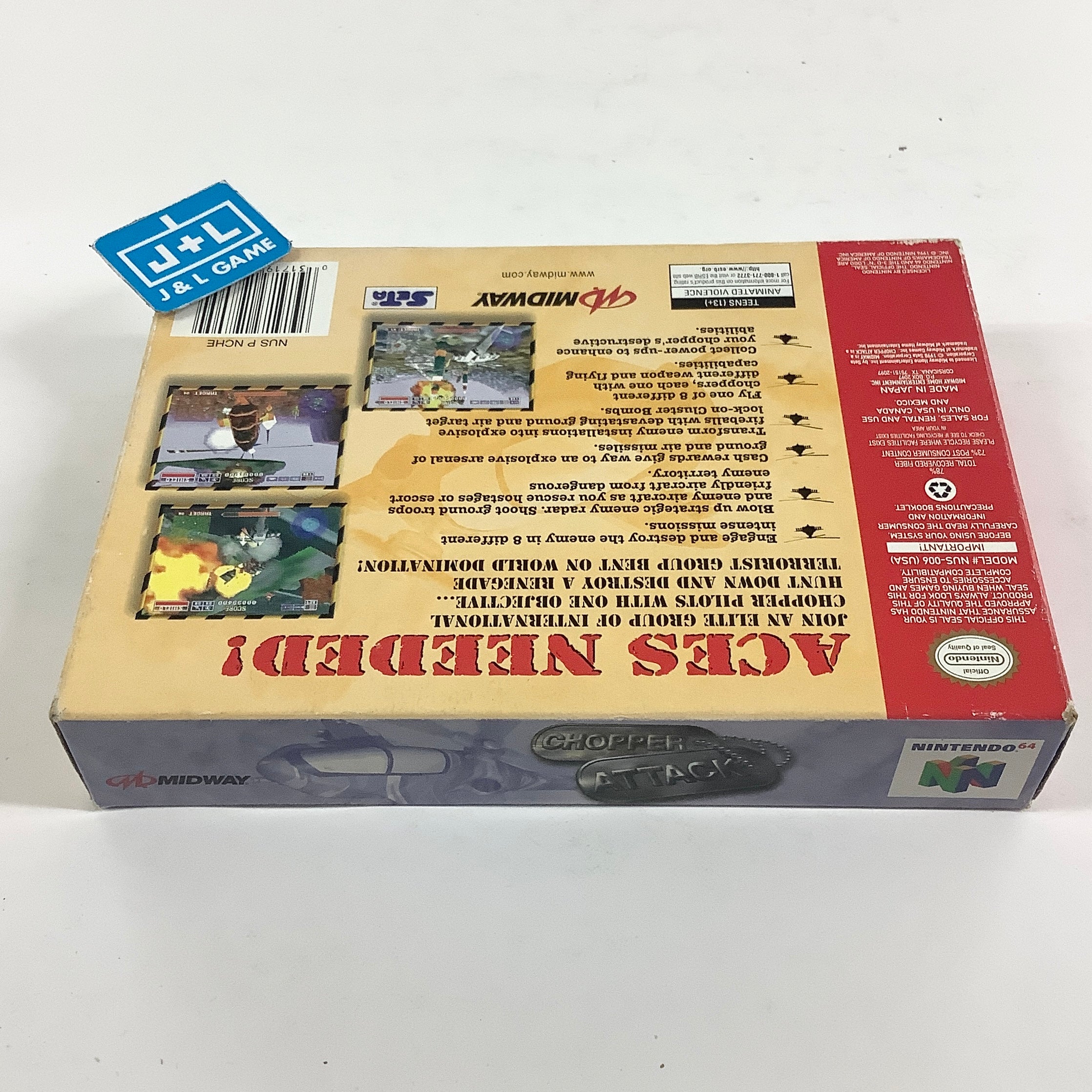 Chopper Attack - (N64) Nintendo 64 [Pre-Owned] Video Games Midway