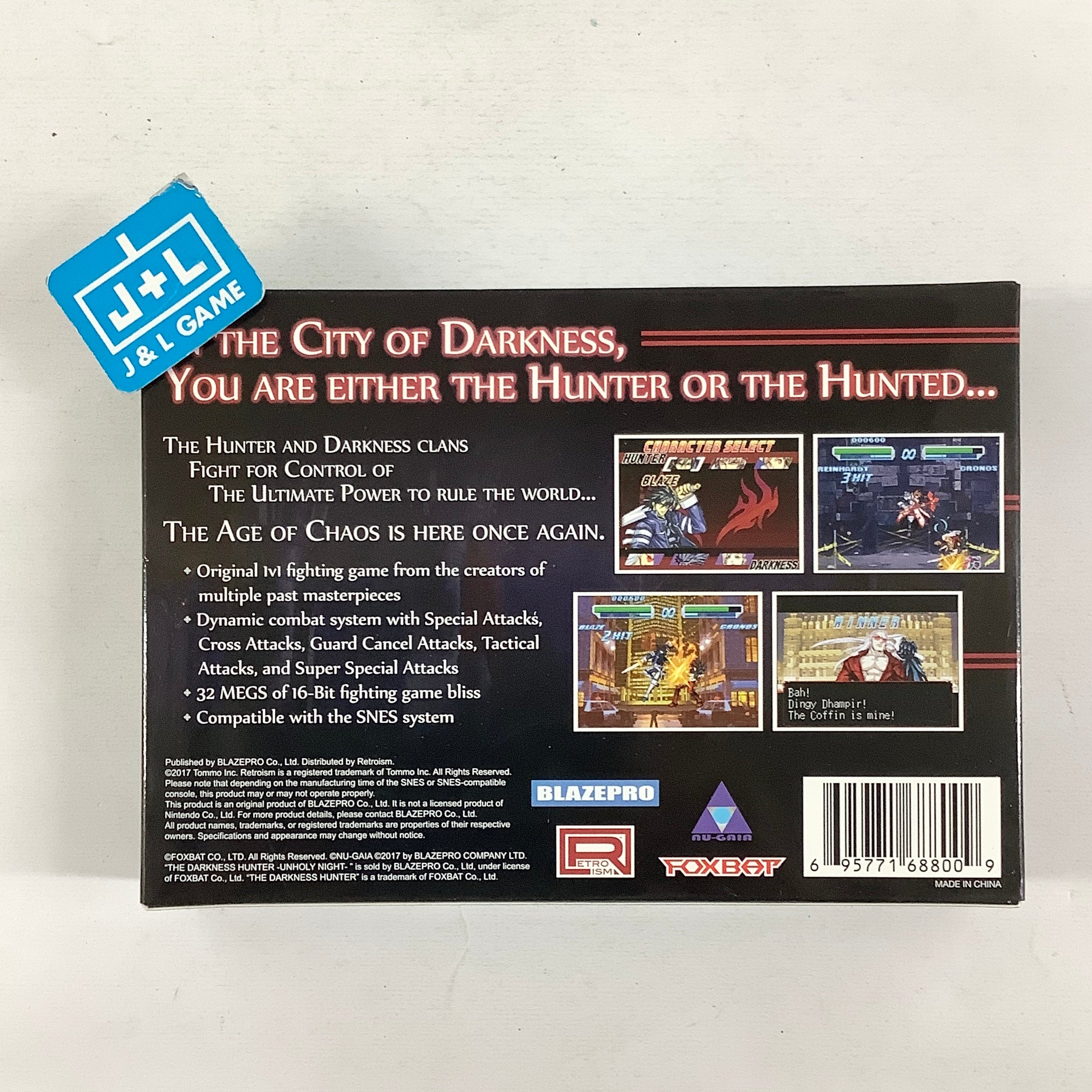 Retroism Unholy Night: The Darkness Hunter - (SNES) Super Nintendo Video Games Idea Factory
