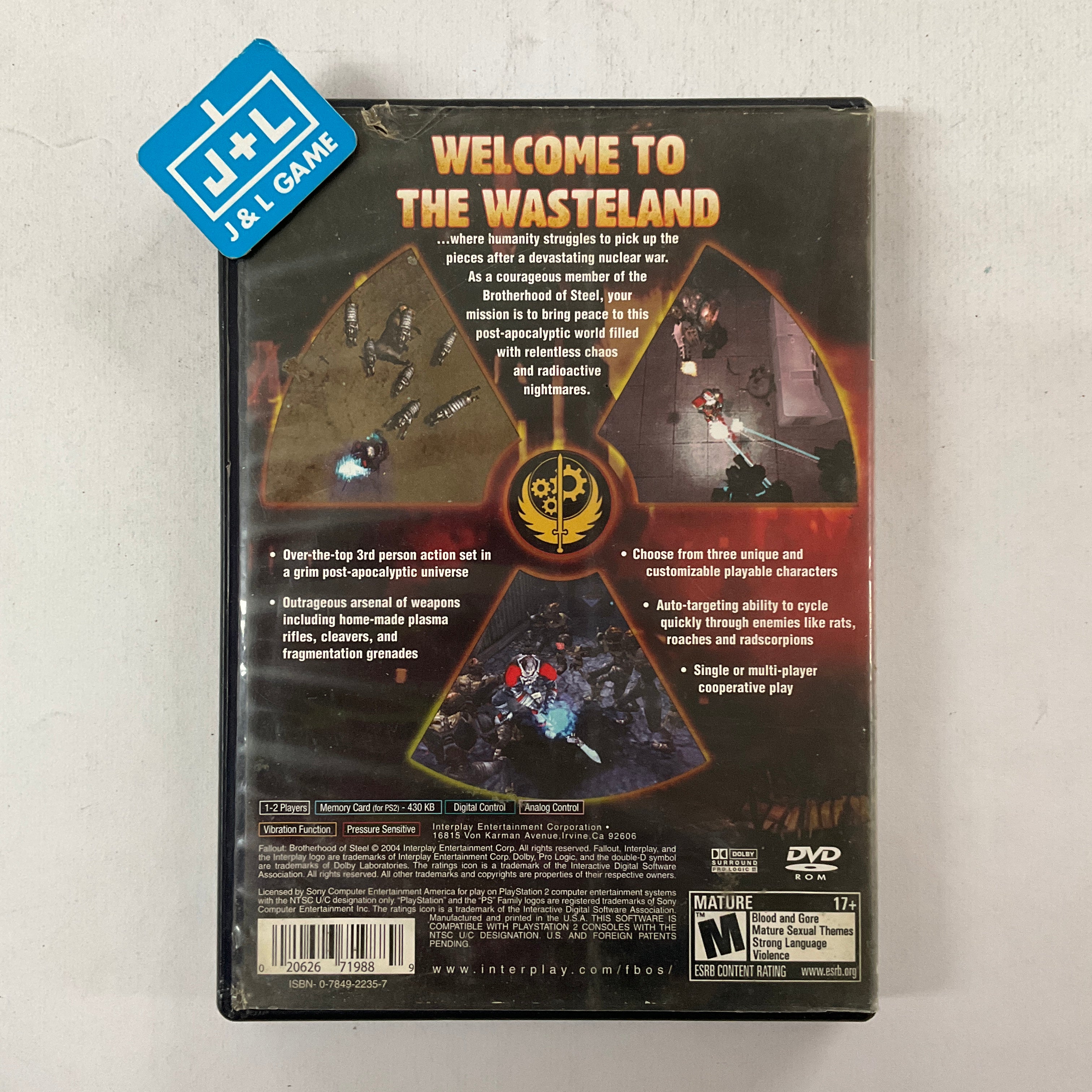 Fallout: Brotherhood of Steel - (PS2) PlayStation 2 [Pre-Owned] Video Games Interplay   