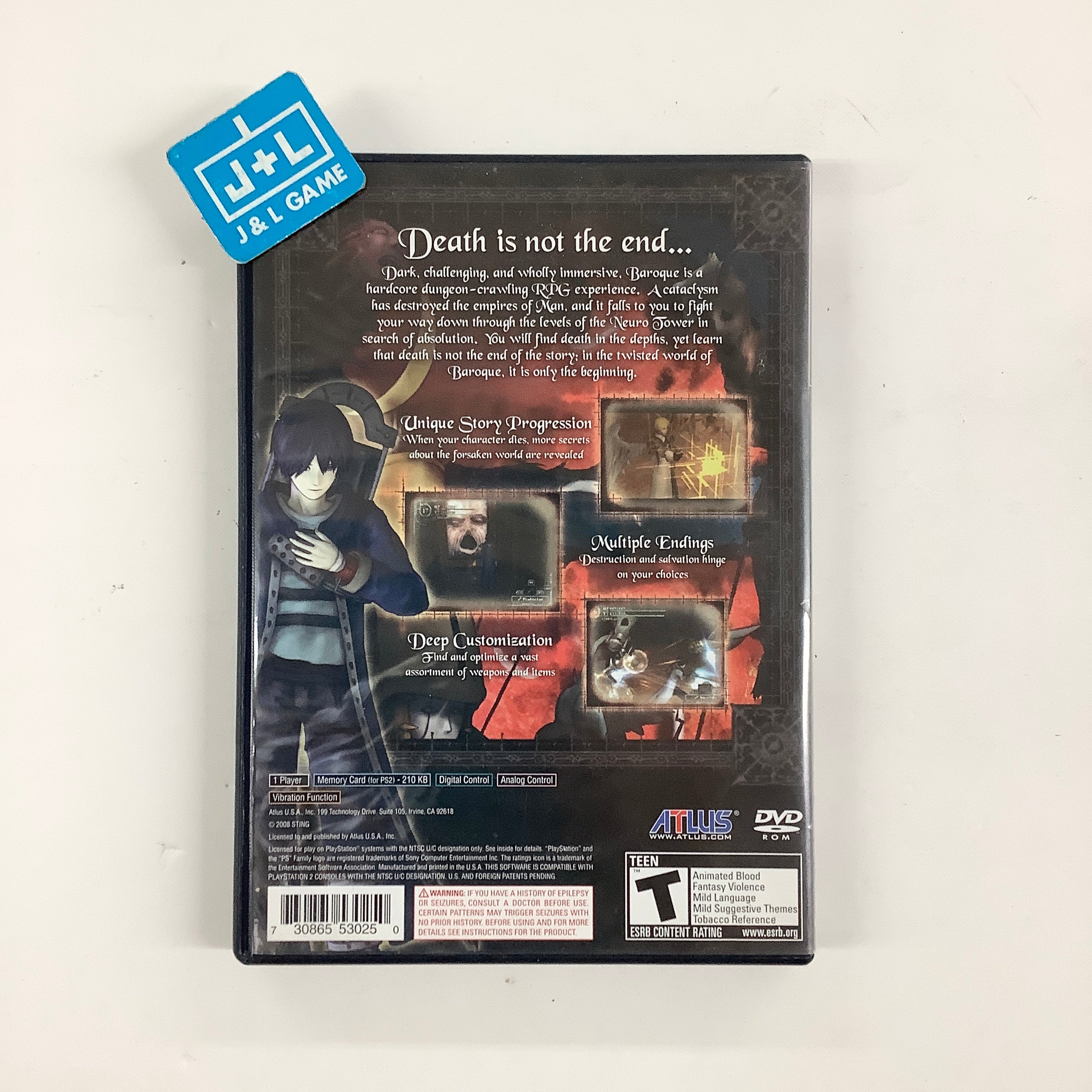 Baroque - (PS2) PlayStation 2 [Pre-Owned] Video Games Sting
