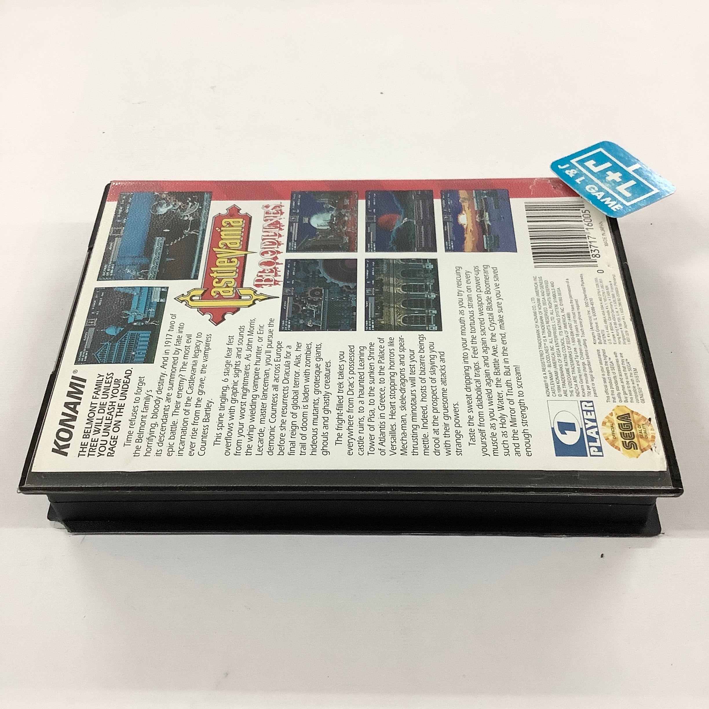 Castlevania: Bloodlines - (SG) SEGA Genesis  [Pre-Owned] Video Games Konami   