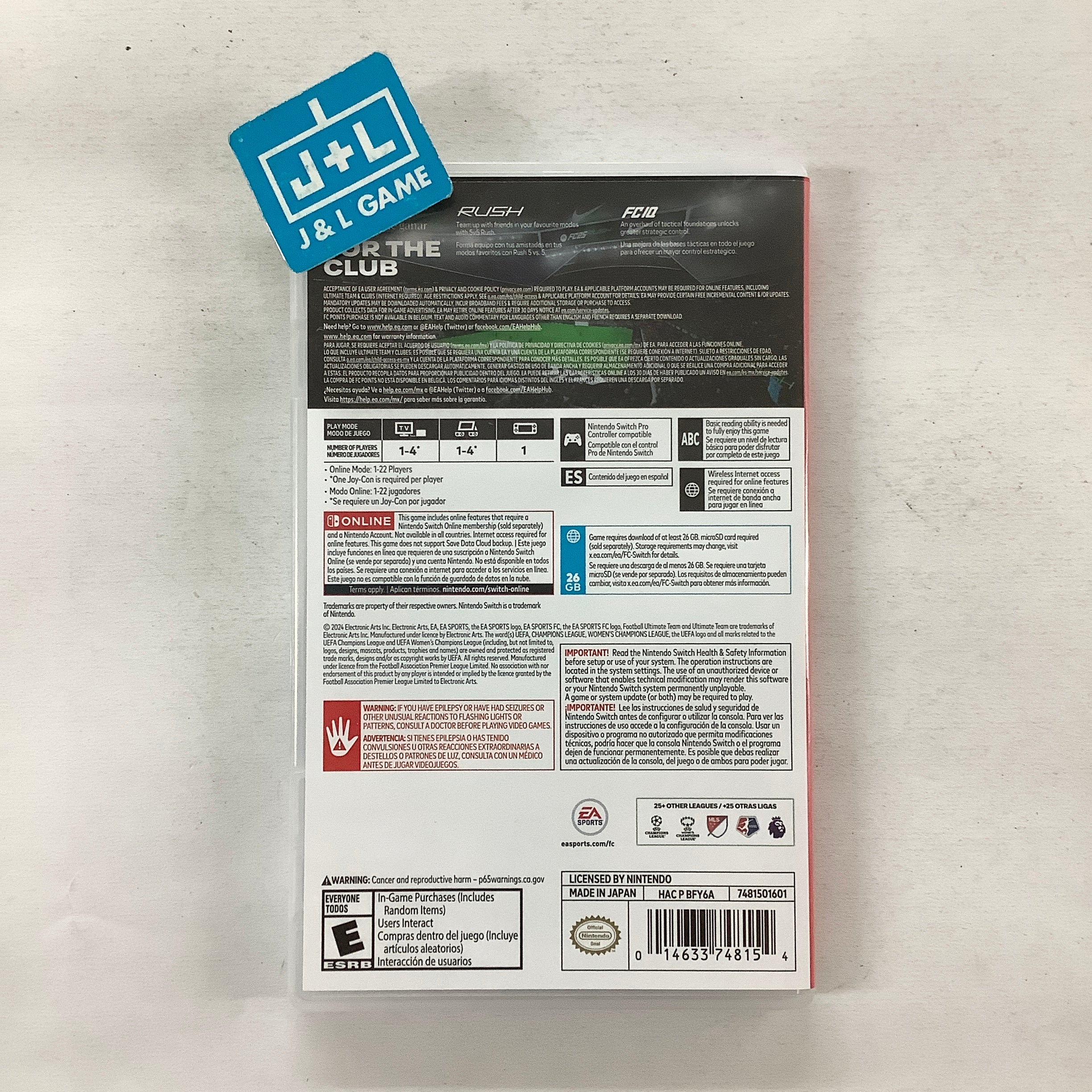 EA SPORTS FC 25 - (NSW) Nintendo Switch [Pre-Owned] Video Games Electronic Arts