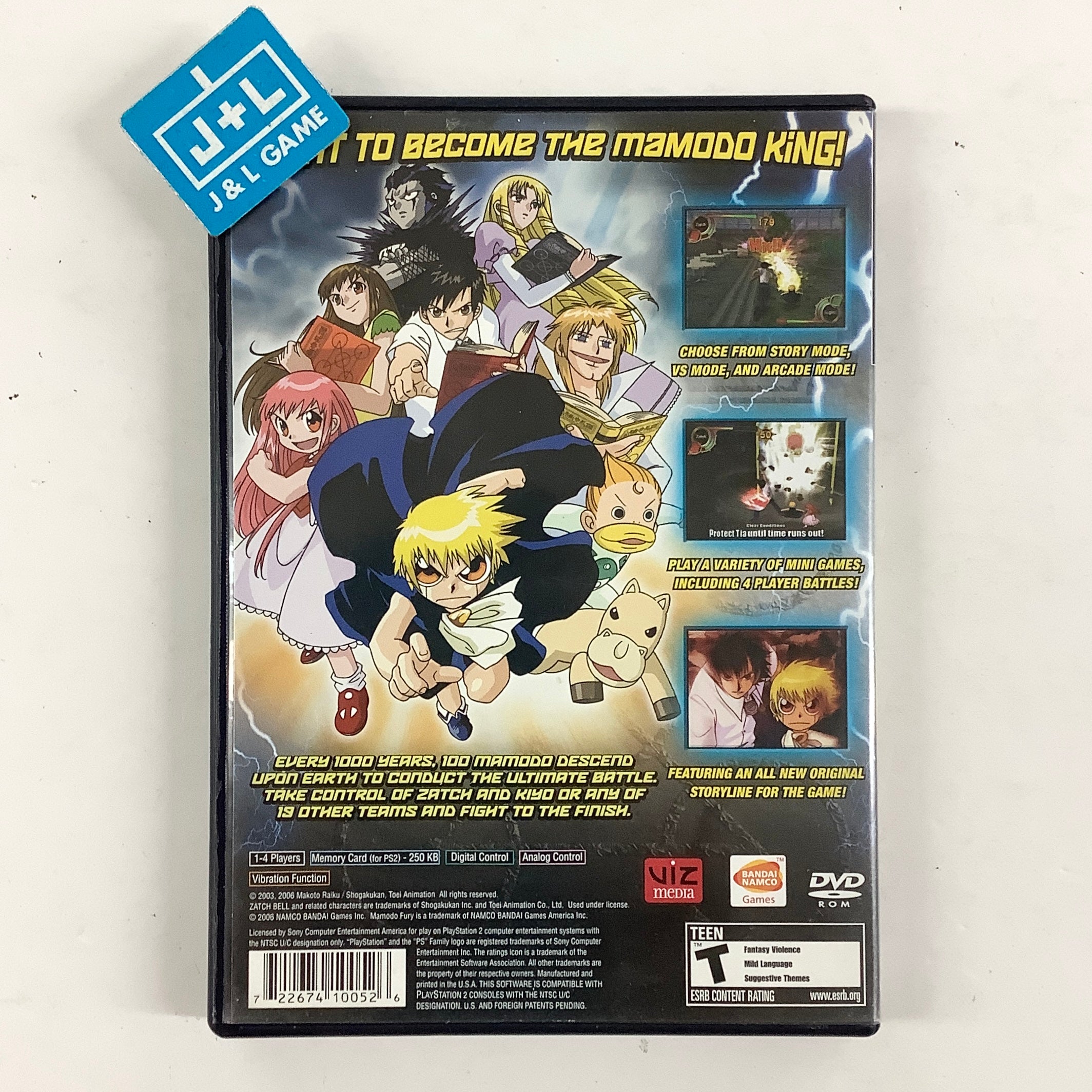 Zatchbell: Mamodo Fury - (PS2) PlayStation 2 [Pre-Owned] Video Games BANDAI NAMCO Entertainment