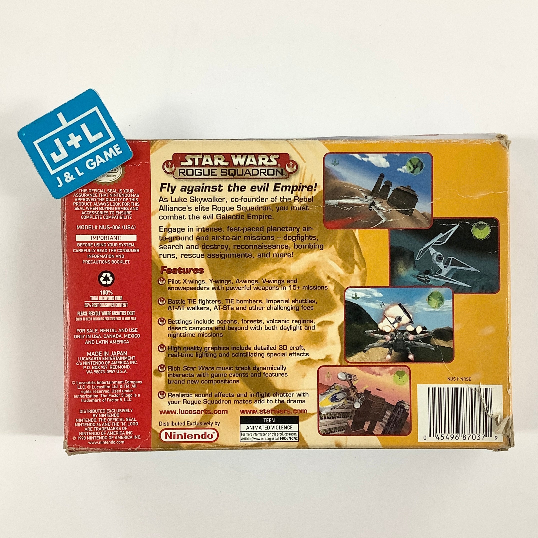 Star Wars: Rogue Squadron - (N64) Nintendo 64 [Pre-Owned] Video Games LucasArts