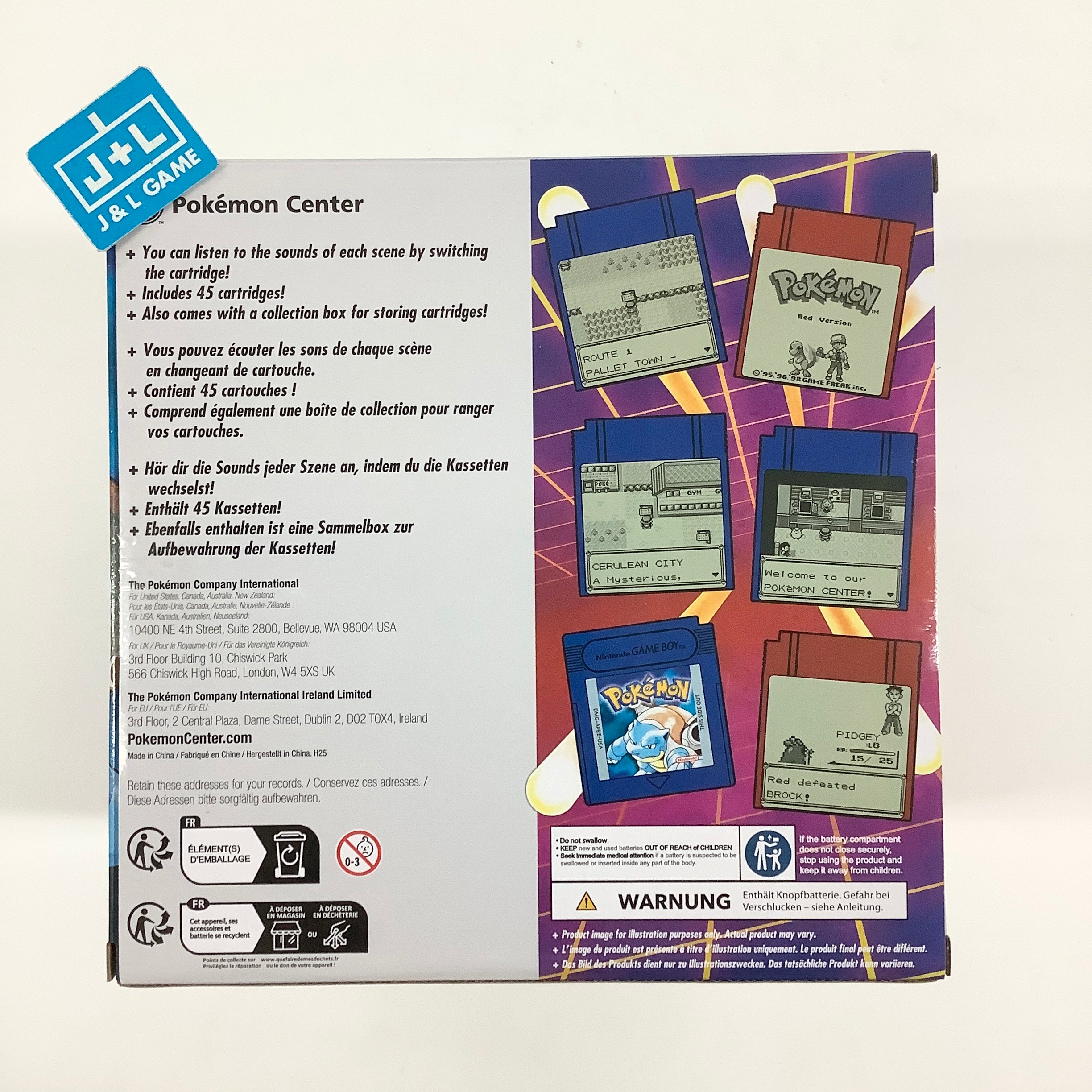 Pokémon Red & Pokémon Blue Game Music Collection: Game Boy Jukebox TOYS The Pokemon Company