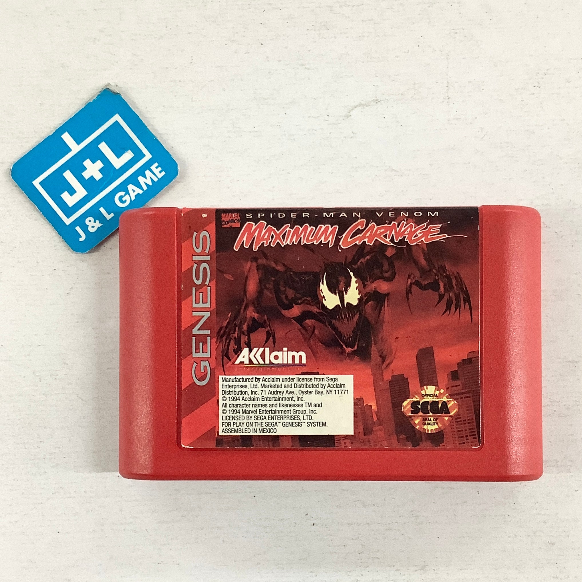 Spider-Man & Venom: Maximum Carnage - SEGA Genesis [Pre-Owned] Video Games Acclaim
