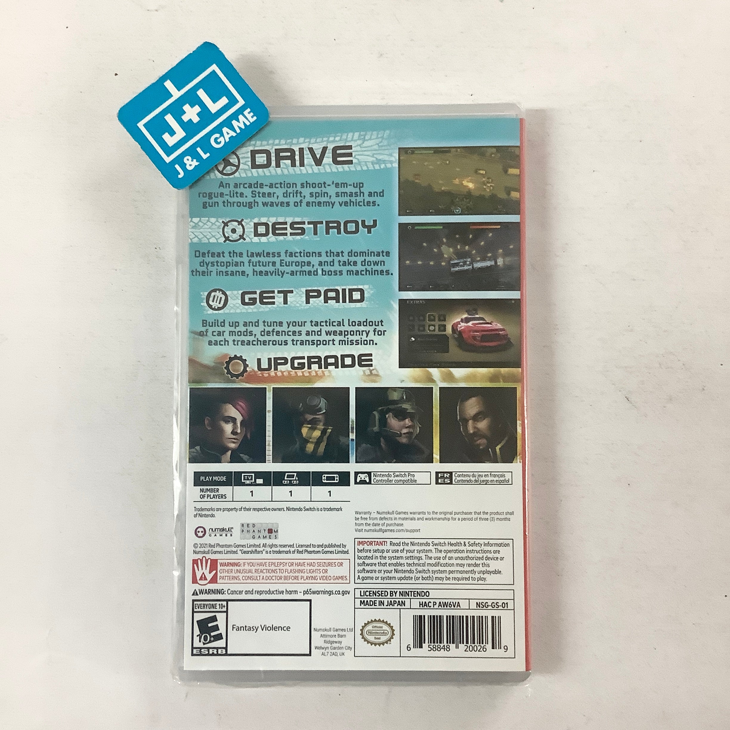 Gearshifters - (NSW) Nintendo Switch Software Numskull Games   