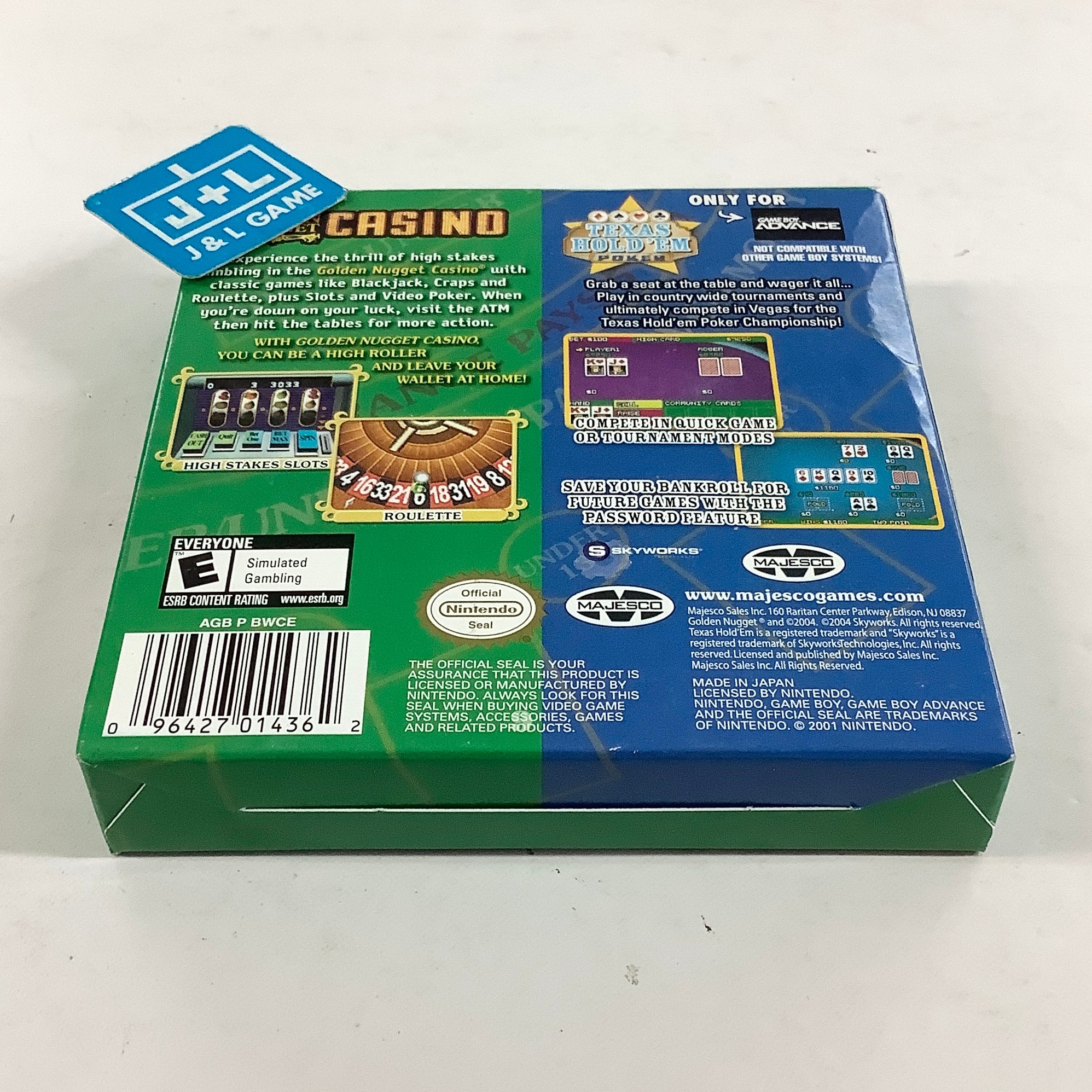 Golden Nugget Casino / Texas Hold 'Em Double Pack - (GBA) Game Boy Advance [Pre-Owned]