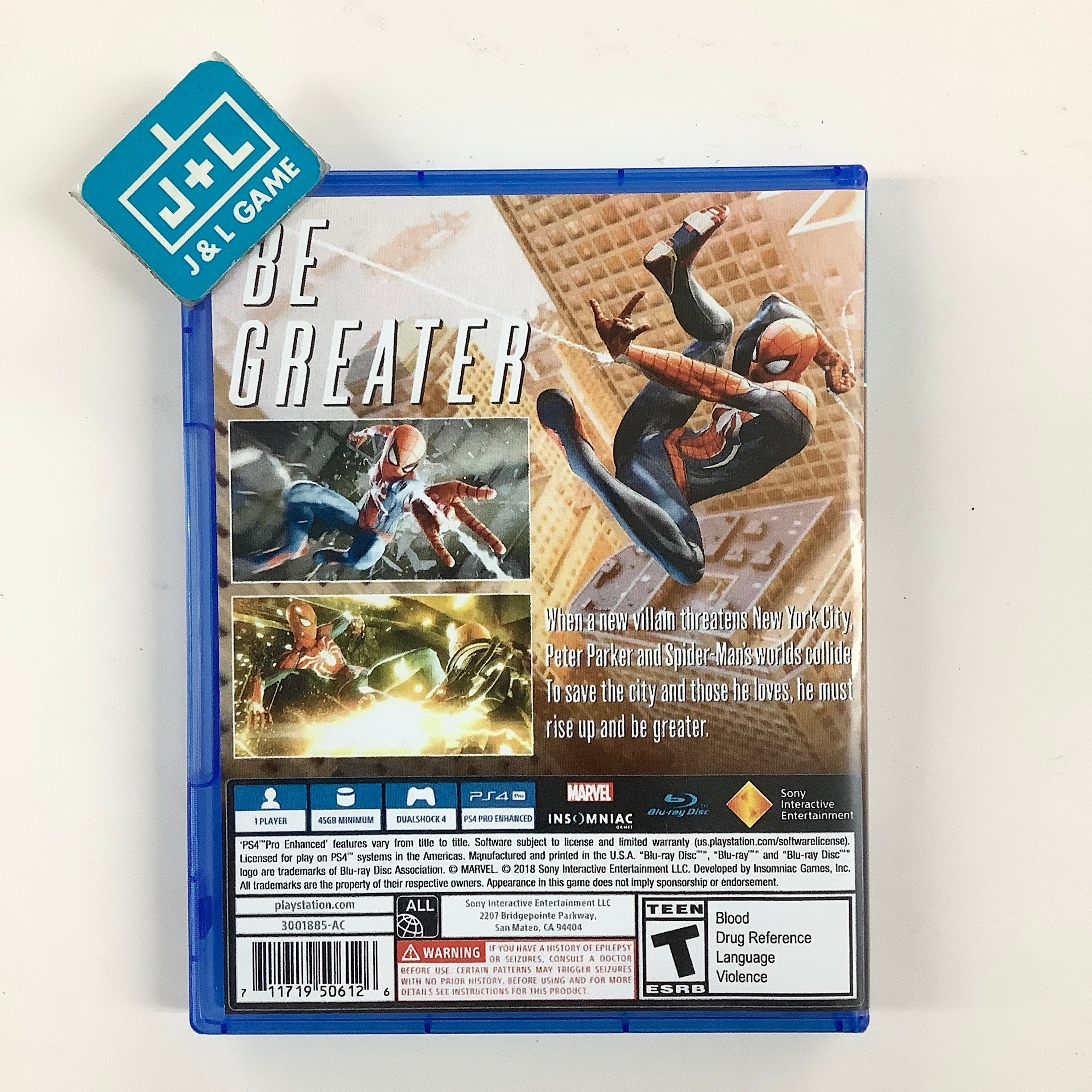 Marvel’s Spider-Man - (PS4) PlayStation 4 [Pre-Owned]