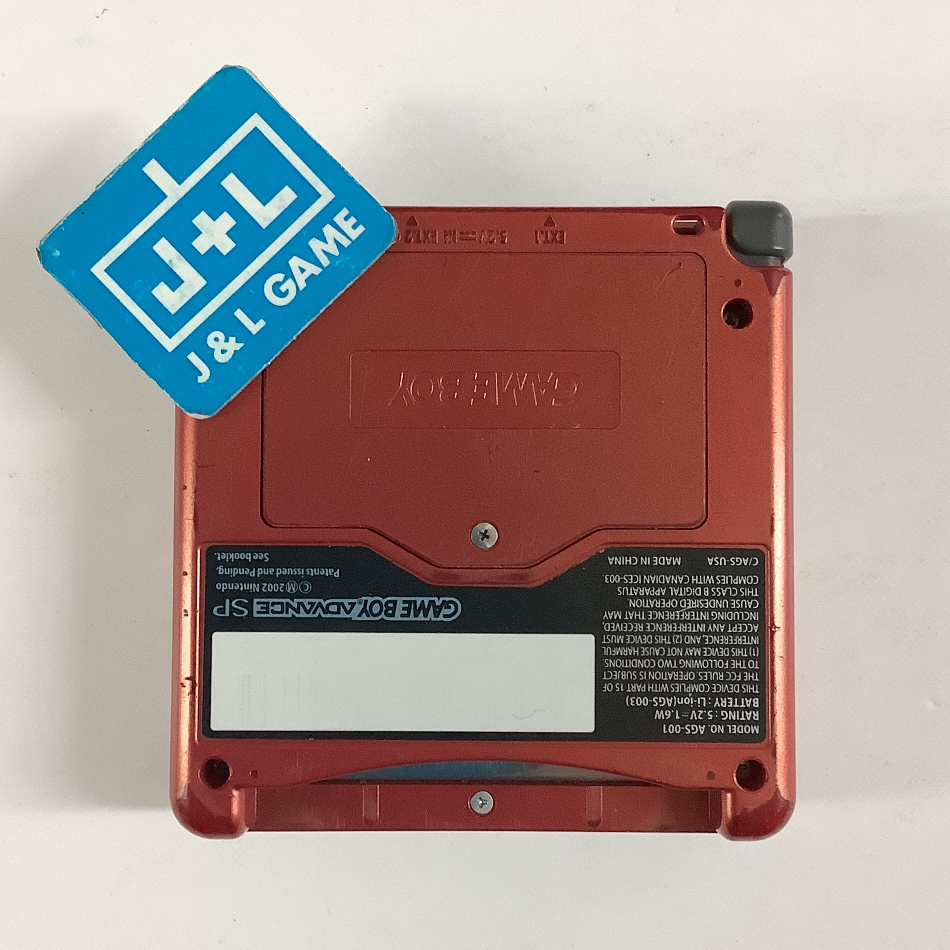 Nintendo Game Boy Advance SP Console AGS-001 (Flame Red) - (GBA) Game Boy Advance SP [Pre-Owned]