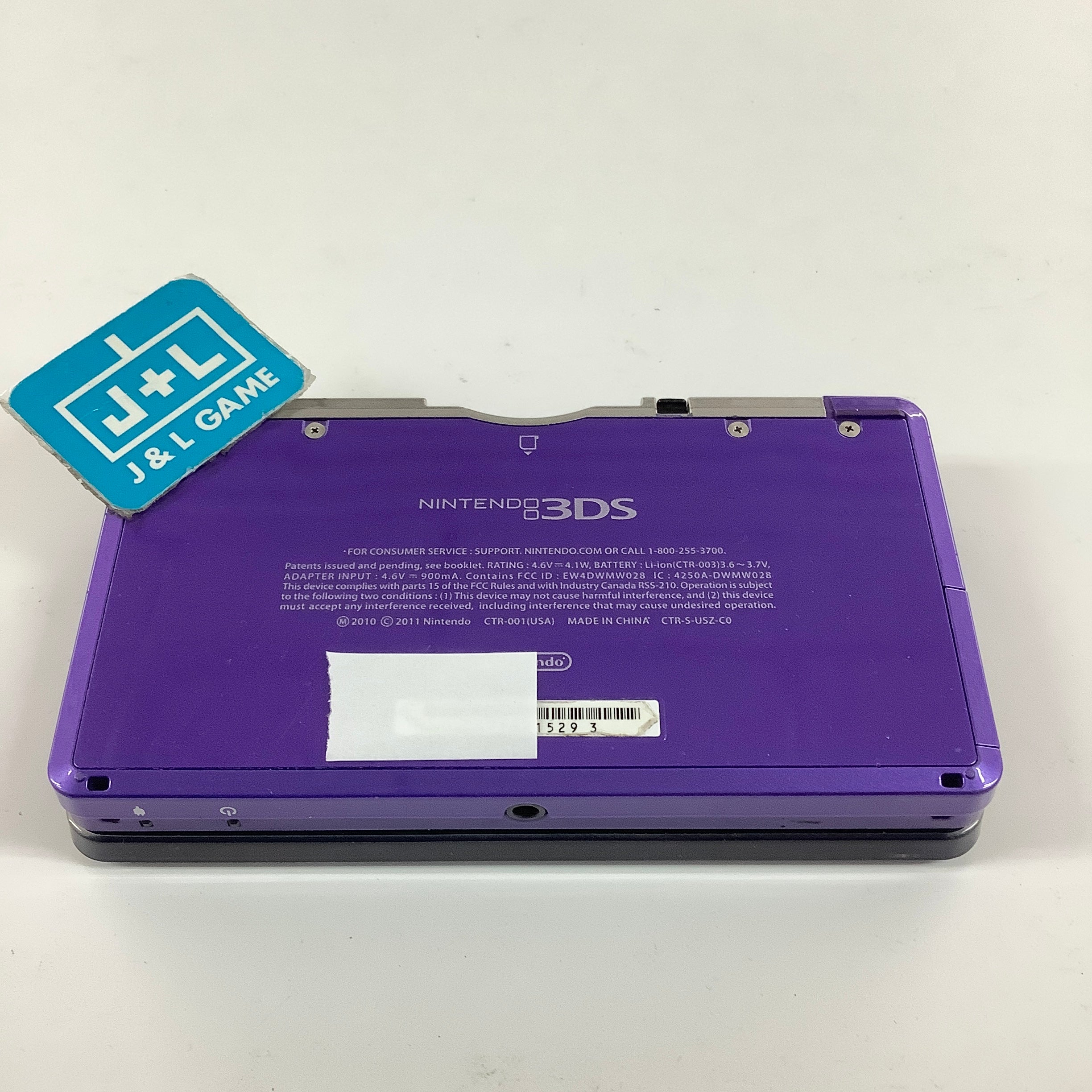 Nintendo 3DS Console (Midnight Purple) - Nintendo 3DS [Pre-Owned] Consoles Nintendo