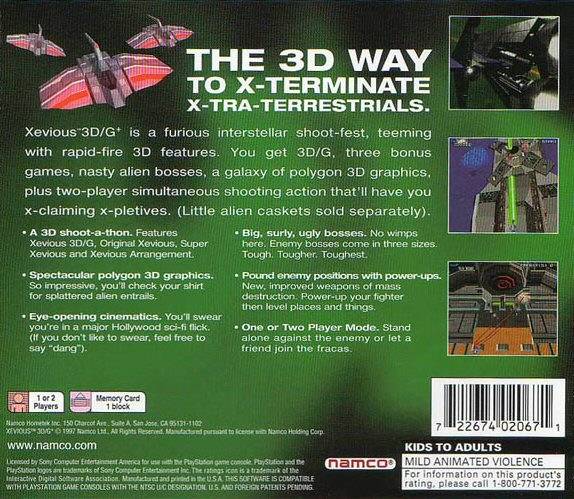 Xevious 3D/G+ - (PS1) PlayStation 1 [Pre-Owned] Video Games Namco