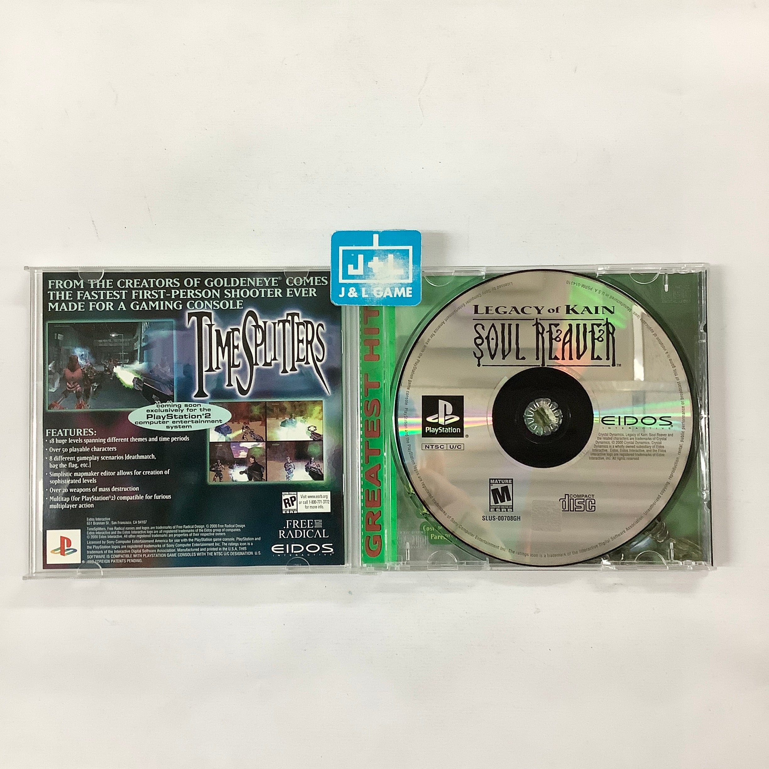 Legacy of Kain: Soul Reaver (Greatest Hits) - (PS1) PlayStation 1 [Pre-Owned] Video Games Eidos Interactive   