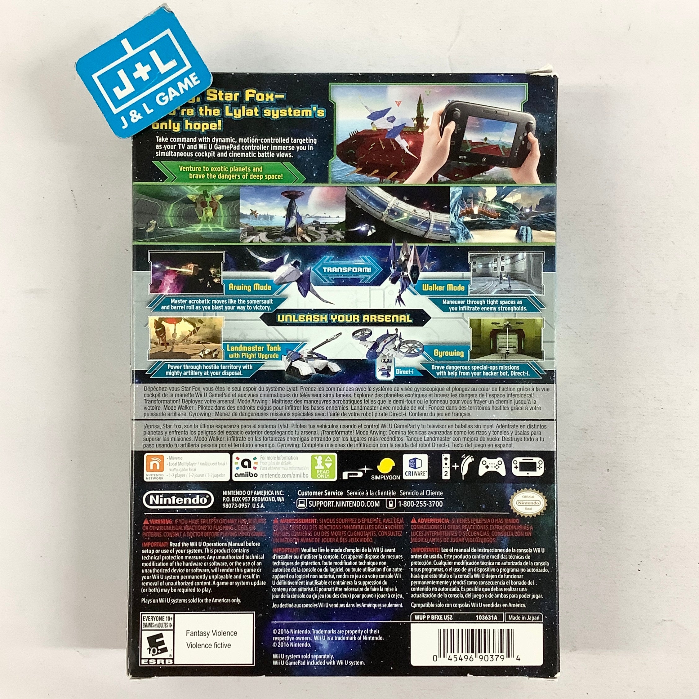 Star Fox Zero + Star Fox Guard - Nintendo Wii U Video Games Nintendo