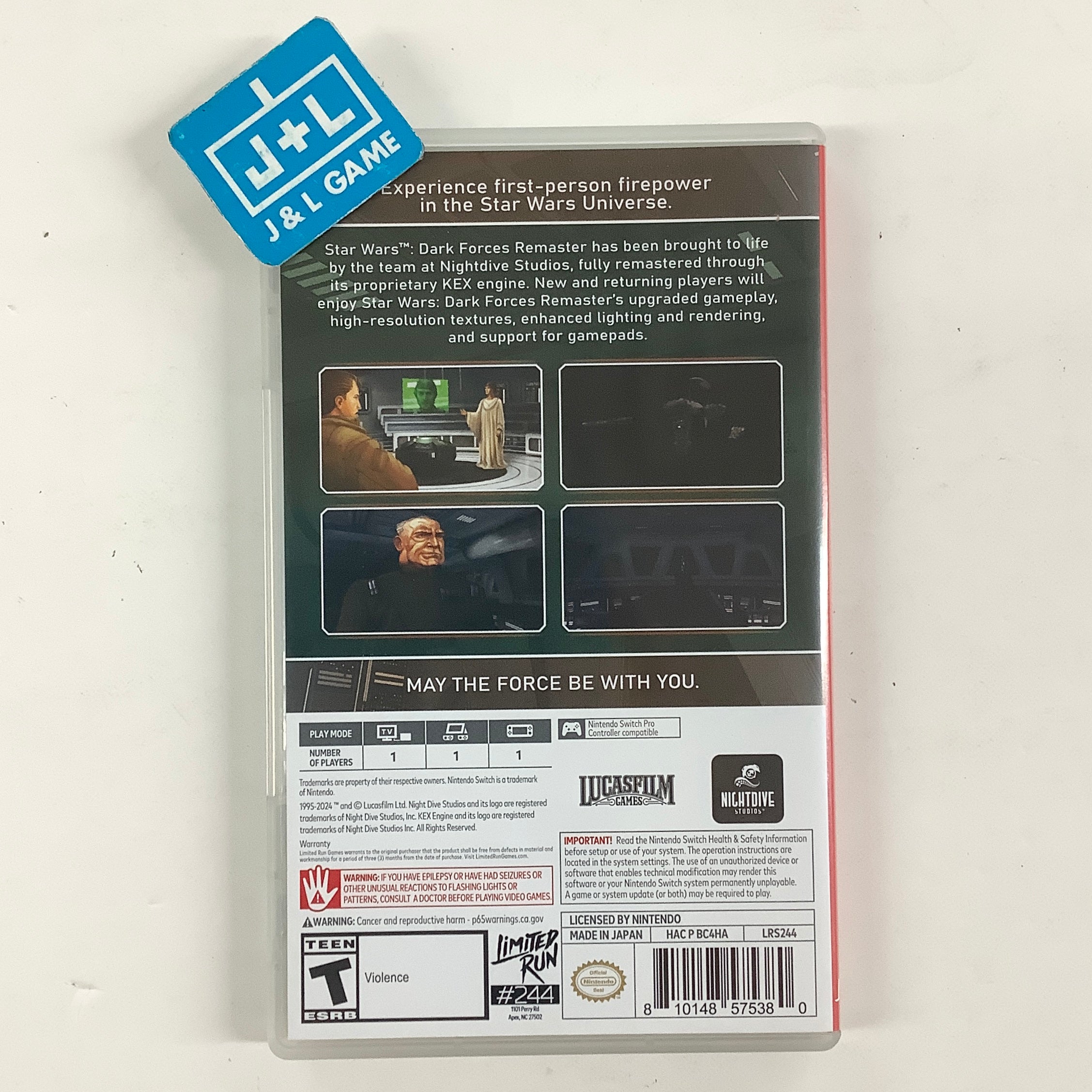 Star Wars: Dark Forces Remaster (Limited Run Games #244) - (NSW) Nintendo Switch [Pre-Owned] Video Games Limited Run