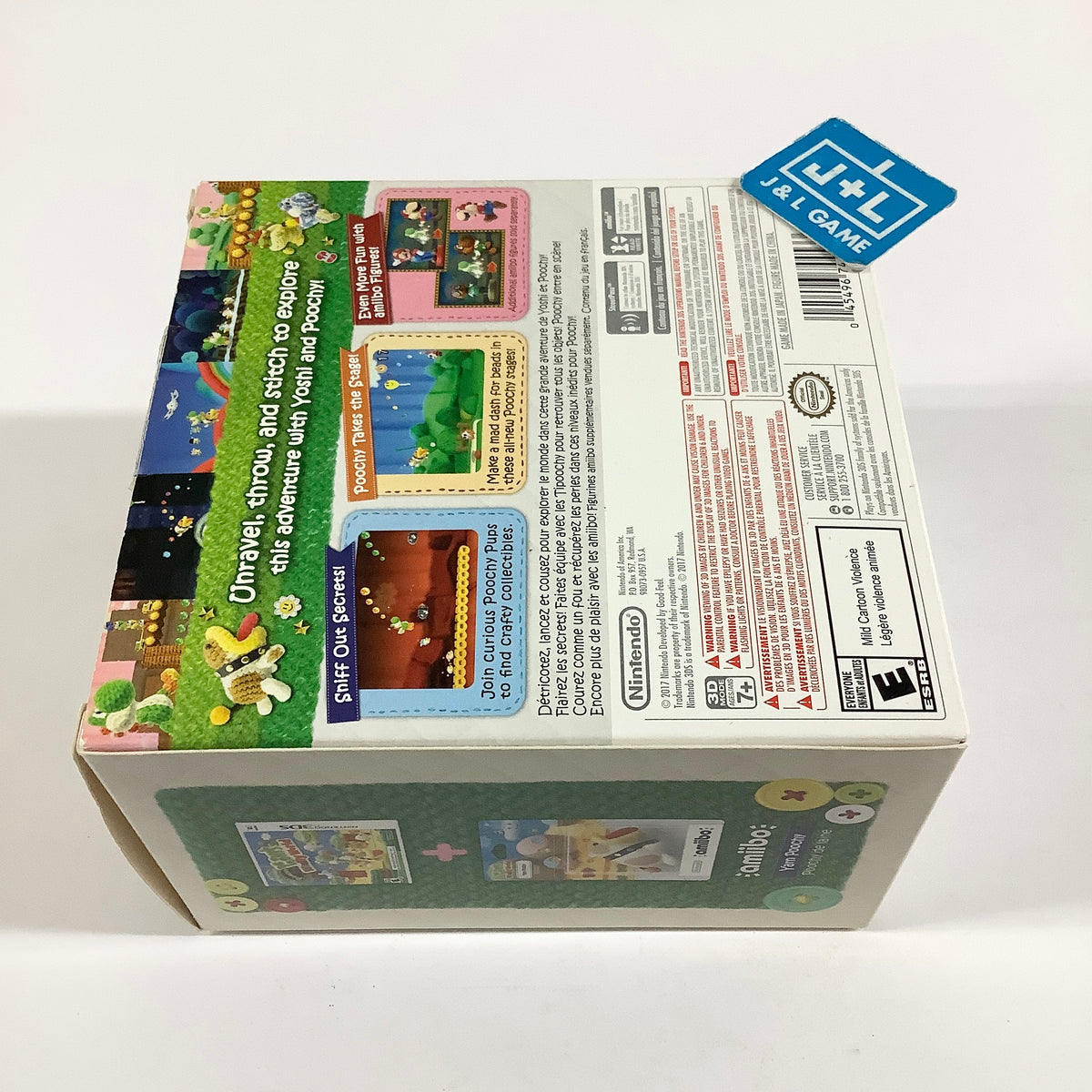Poochy & Yoshi's Woolly World + Yarn Yoshi amiibo - Nintendo 3DS [Pre-Owned]