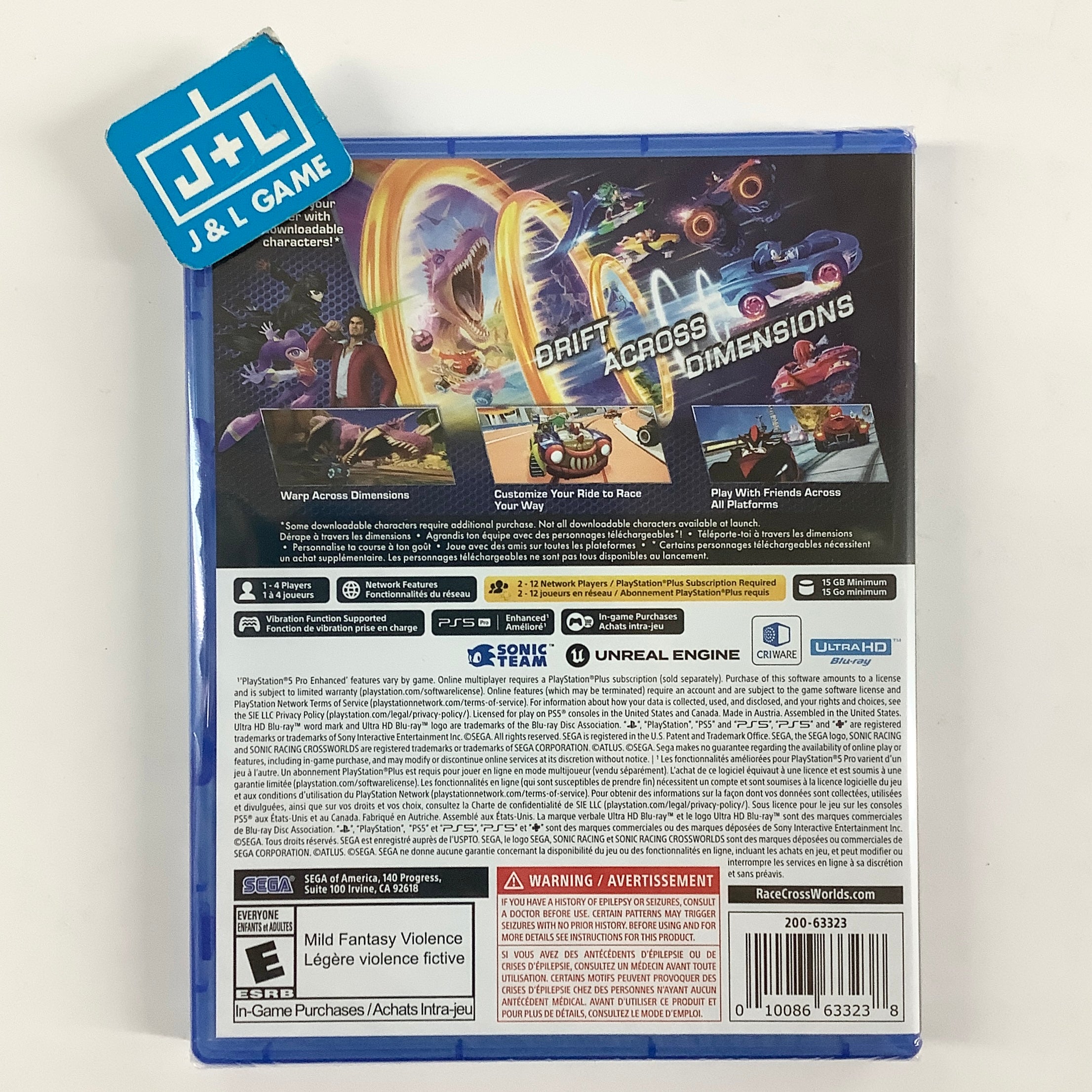 Sonic Racing: CrossWorlds - (PS5) PlayStation 5 Video Games SEGA