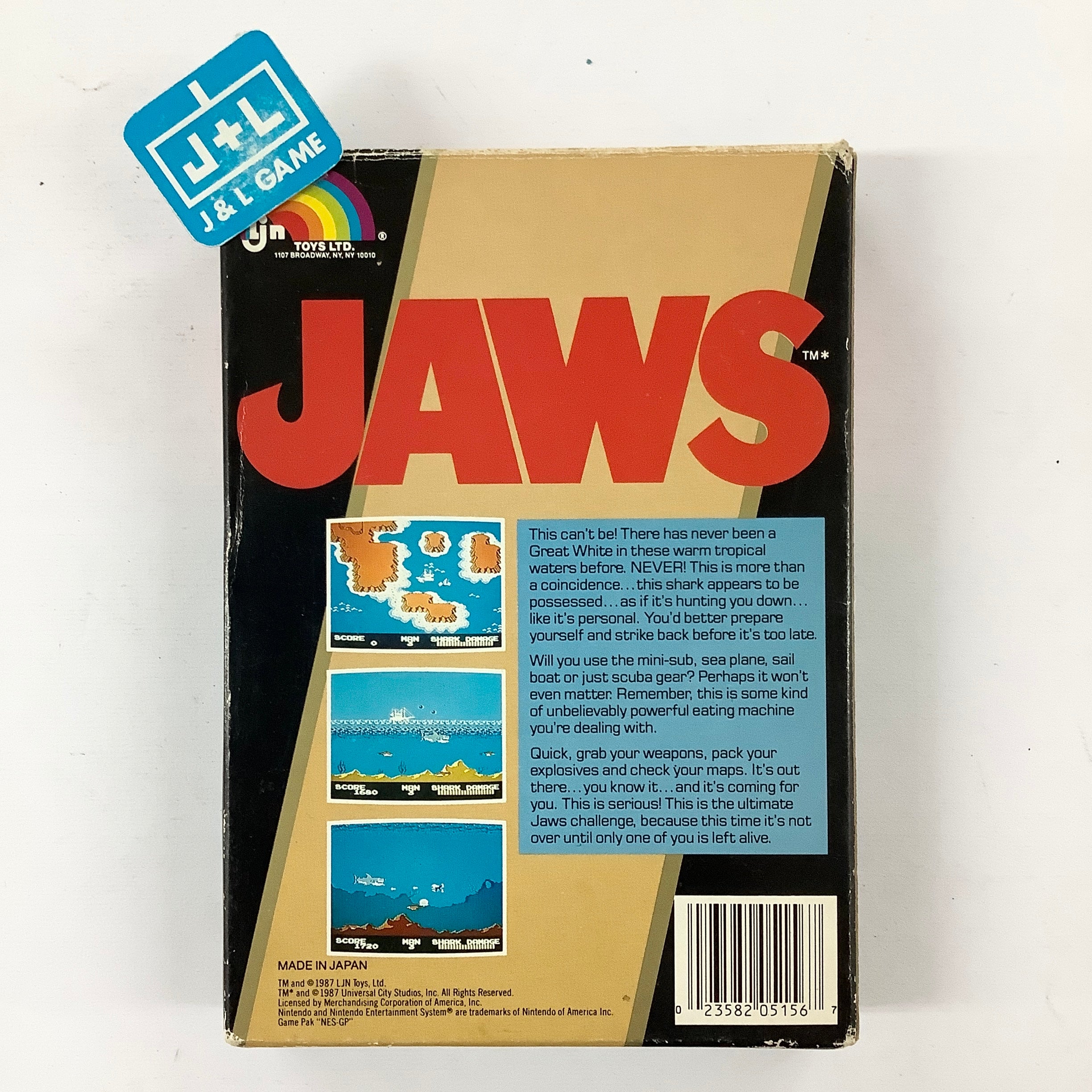 Jaws - (NES) Nintendo Entertainment System [Pre-Owned] Video Games LJN Ltd.   