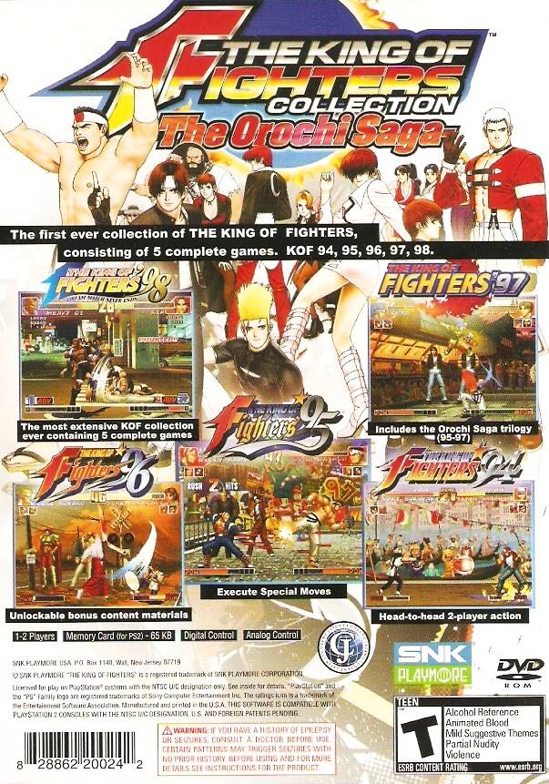 The King of Fighters Collection: The Orochi Saga - (PS2) PlayStation 2 [Pre-Owned] Video Games SNK Playmore   