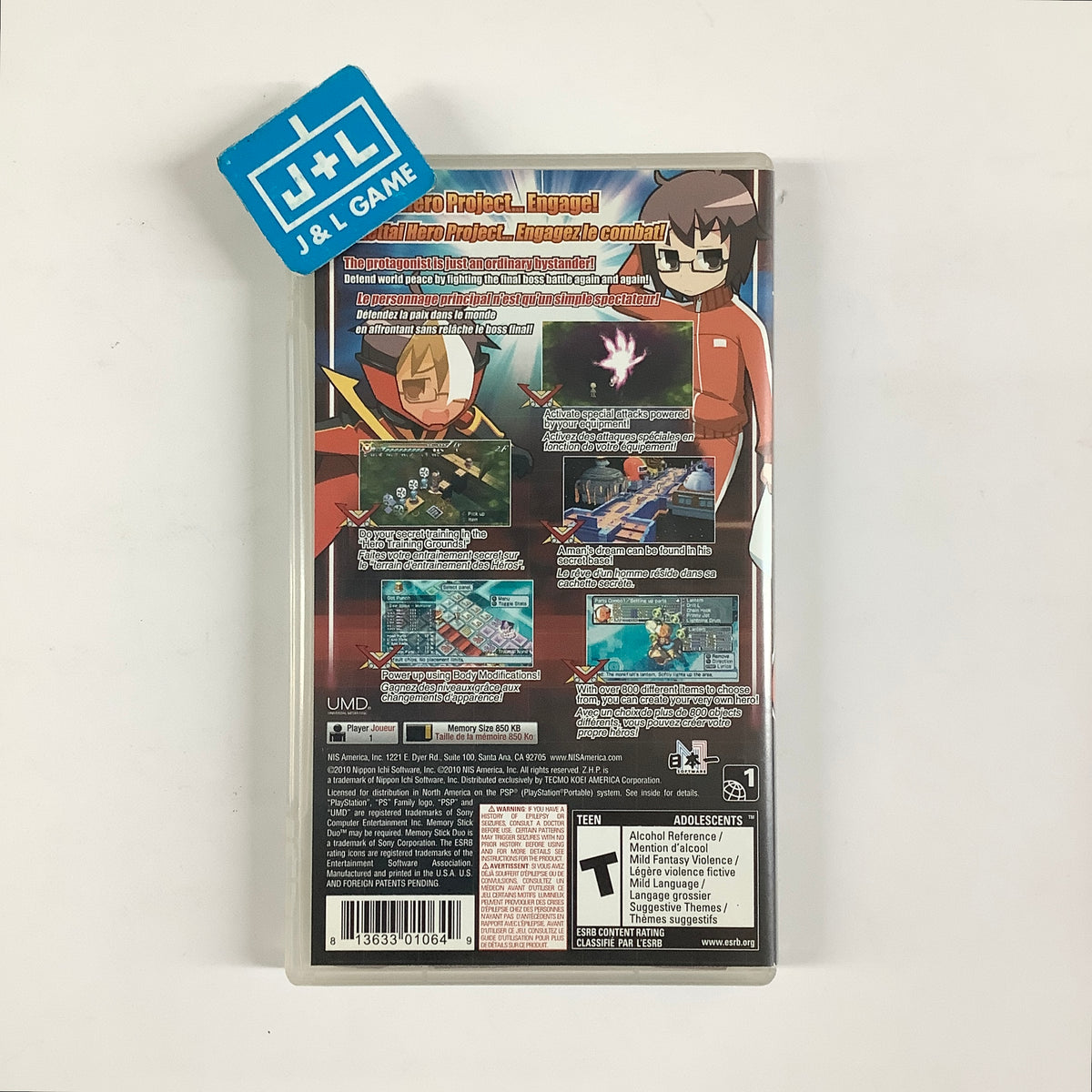 Z.H.P. Unlosing Ranger vs Darkdeath Evilman - Sony PSP [Pre-Owned] Video Games NIS America