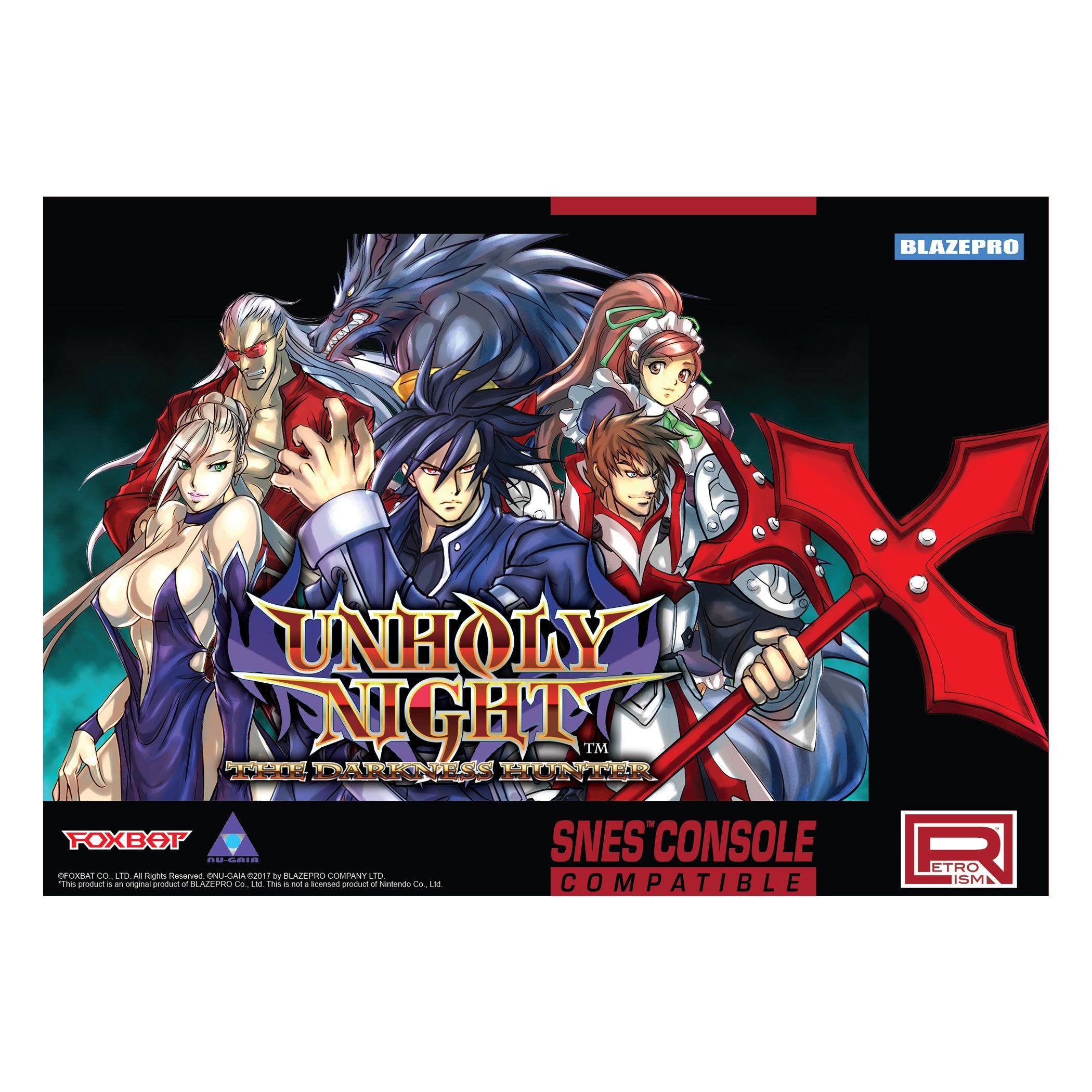Retroism Unholy Night: The Darkness Hunter - (SNES) Super Nintendo Video Games Idea Factory
