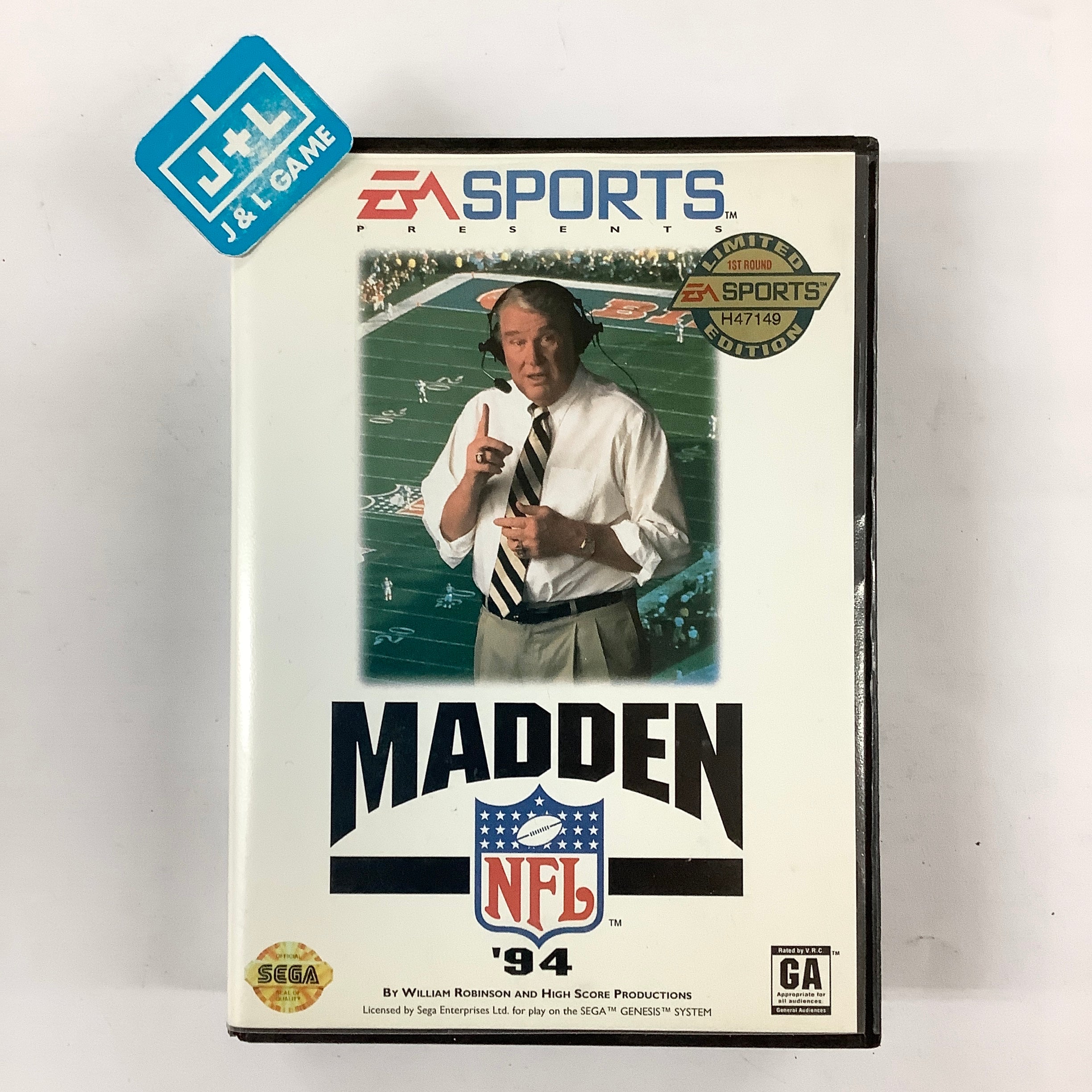 Madden NFL '94 - (SG) SEGA Genesis [Pre-Owned] Video Games EA Sports   