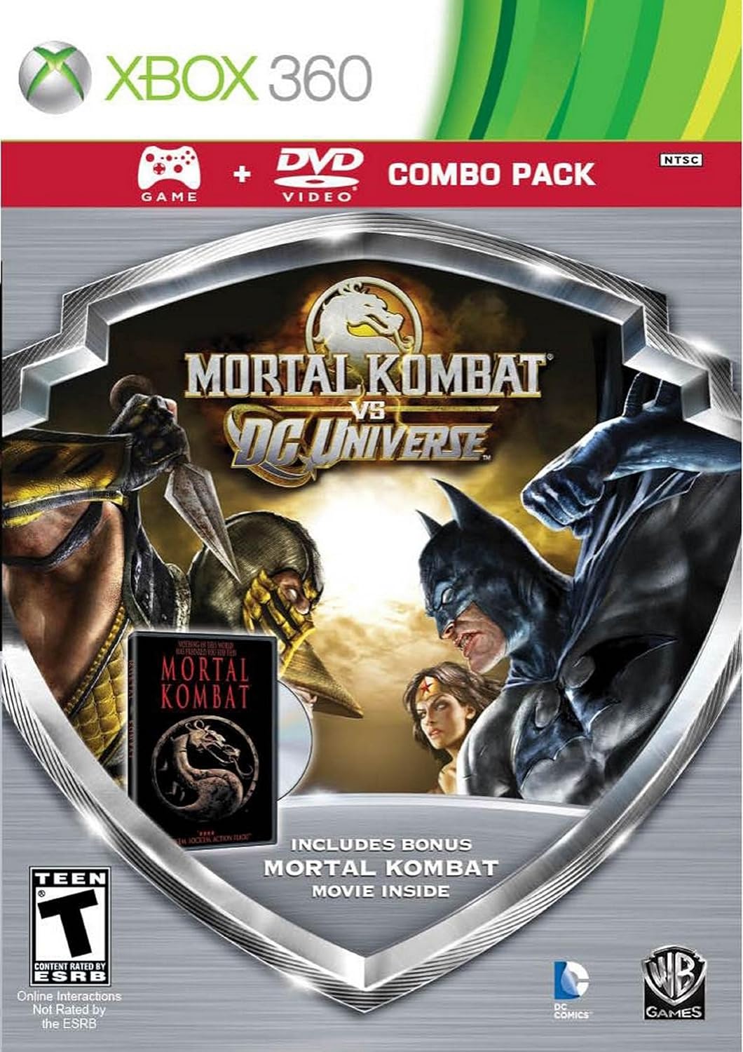 Mortal Kombat vs. DC Universe (DVD Combo Pack) - Xbox 360 [Pre-Owned] Video Games Midway
