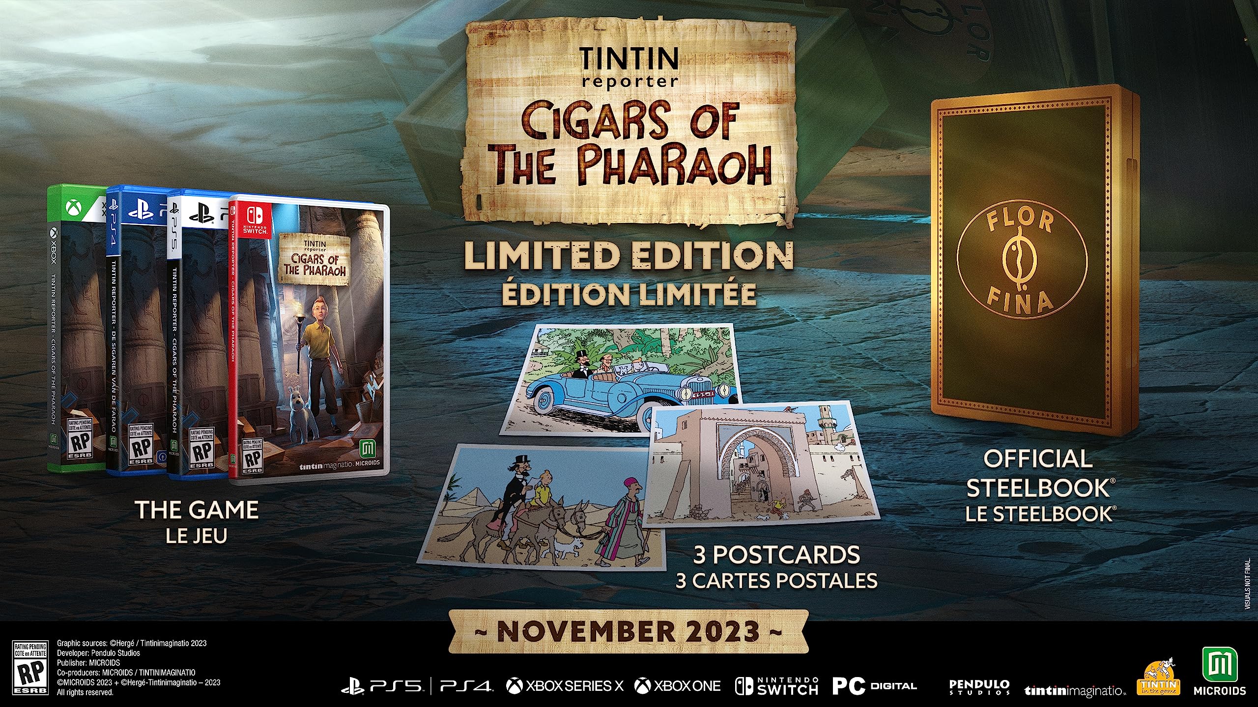 Tintin Reporter: Cigars of the Pharaoh (SteelBook) - (PS5) PlayStation 5 [Pre-Owned] Video Games MICROÏDS