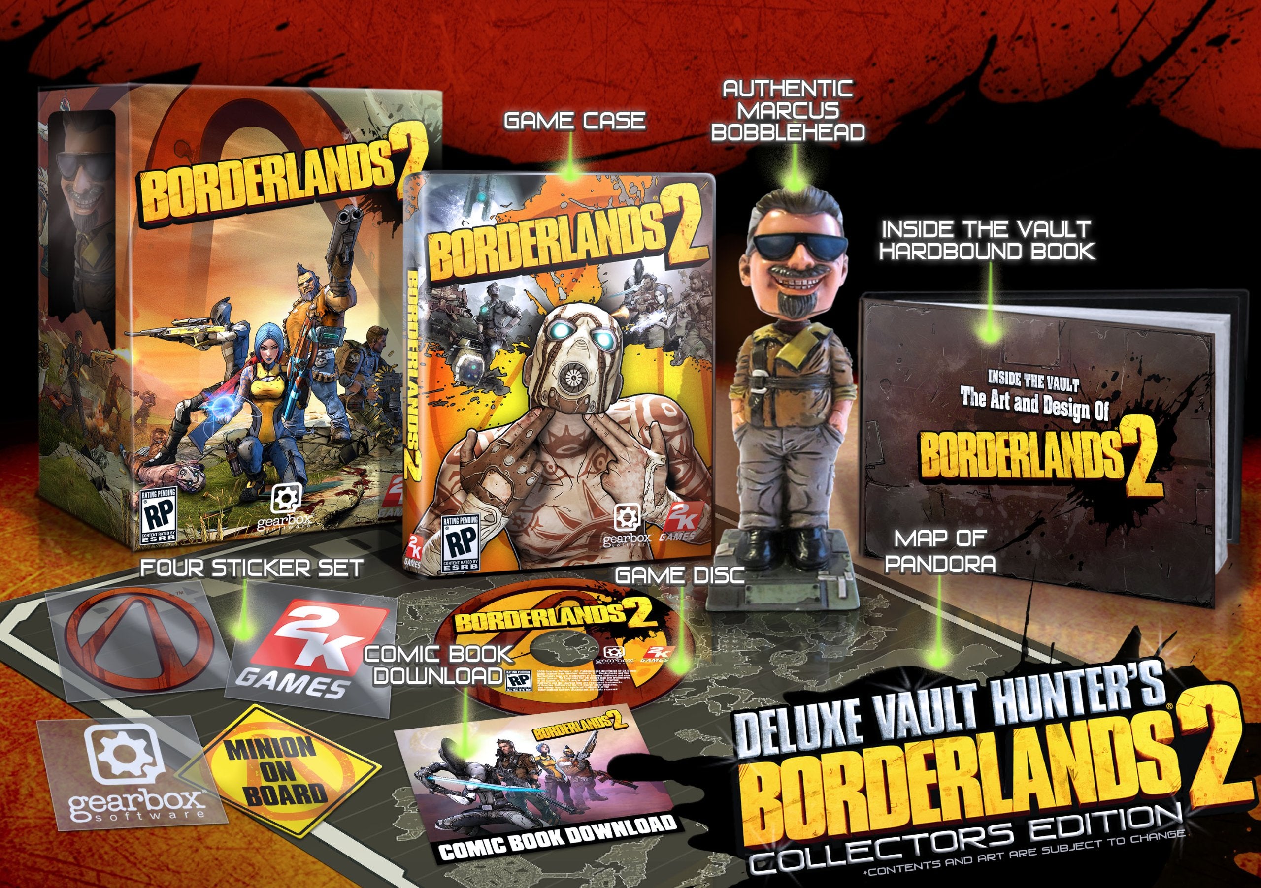 Borderlands 2 Deluxe Vault Hunter's Edition - (PS3) Playstation 3 Video Games 2K   