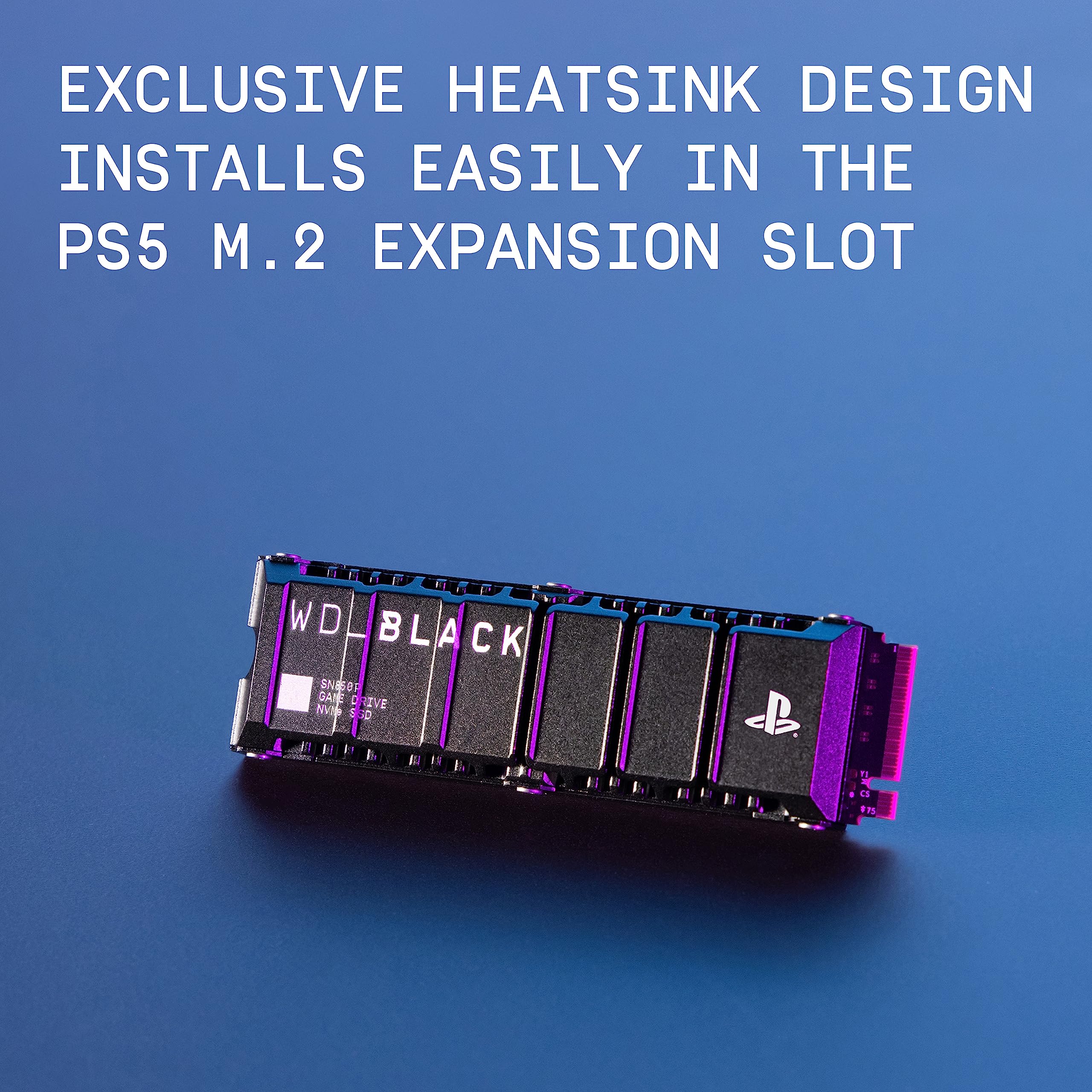 WD_BLACK 2TB SN850P NVMe M.2 SSD Solid State Drive with Heatsink