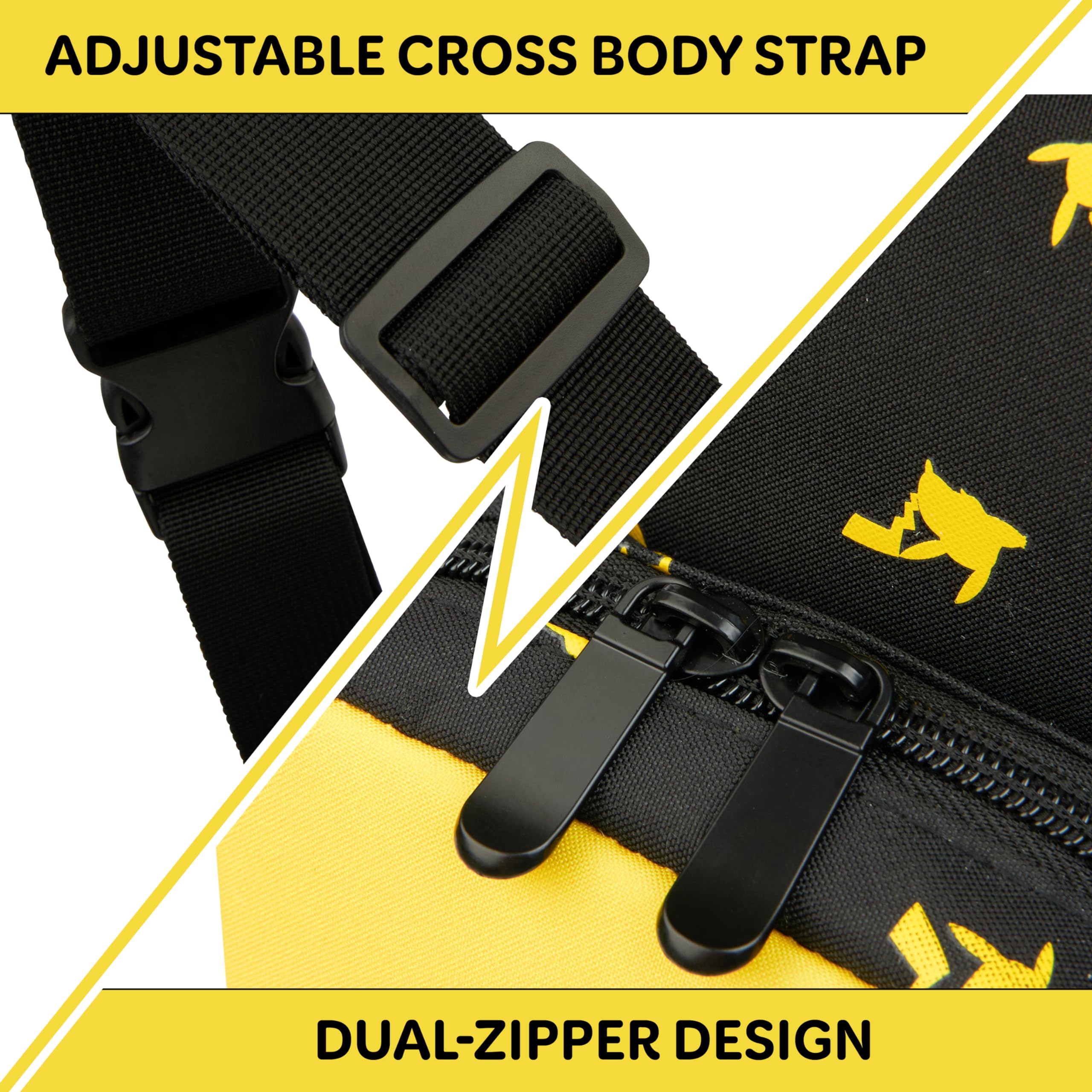 Pokemon Fashion Waist Packs for Kids Teenagers Crossbody Bag Chest Bag Adjustable Strap Travel Holiday - Gifts for Boys WAIST_PACK Pokémon