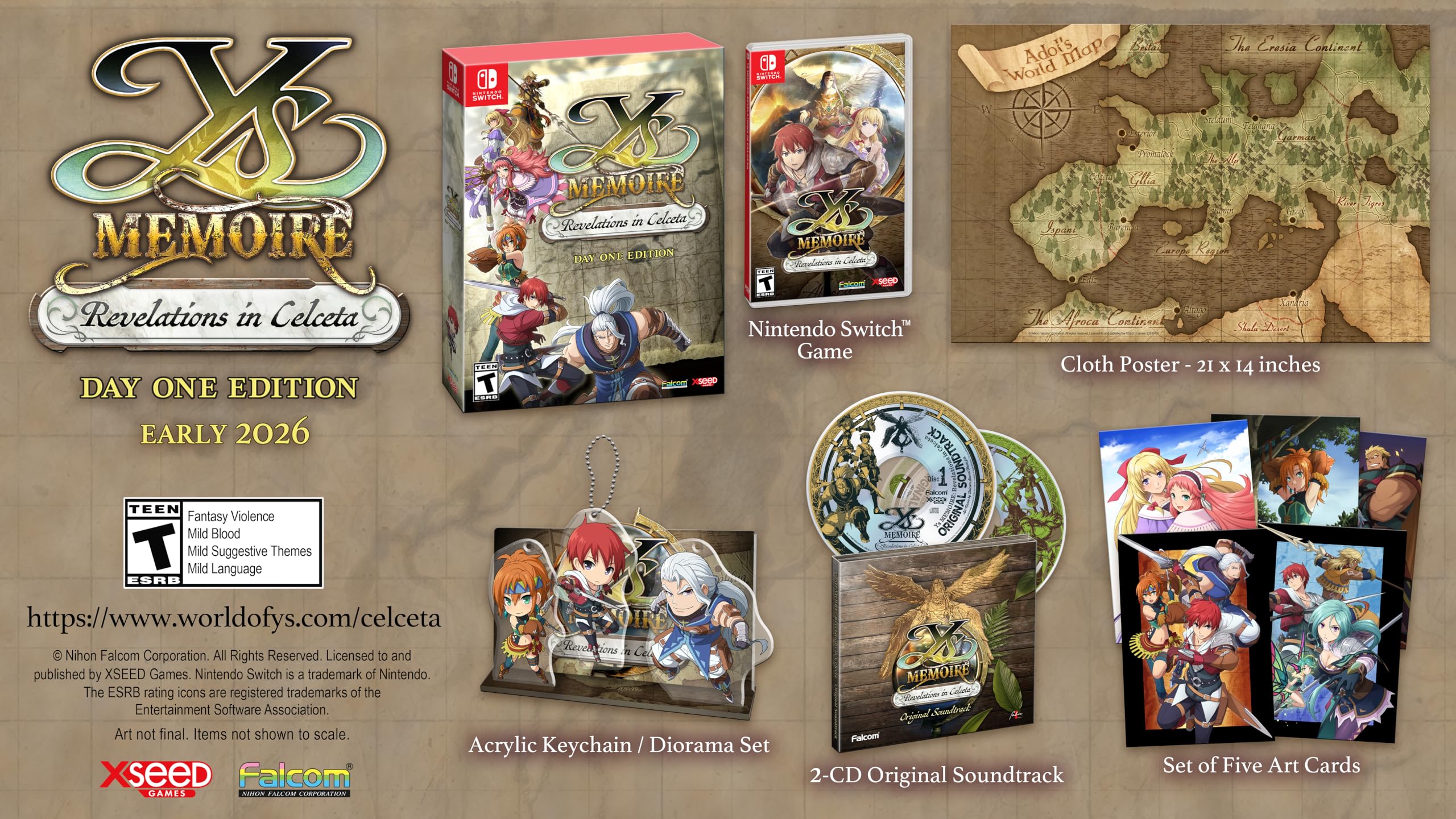 Ys Memoire: Revelations in Celceta - DAY ONE EDITION - (NSW) Nintendo Switch