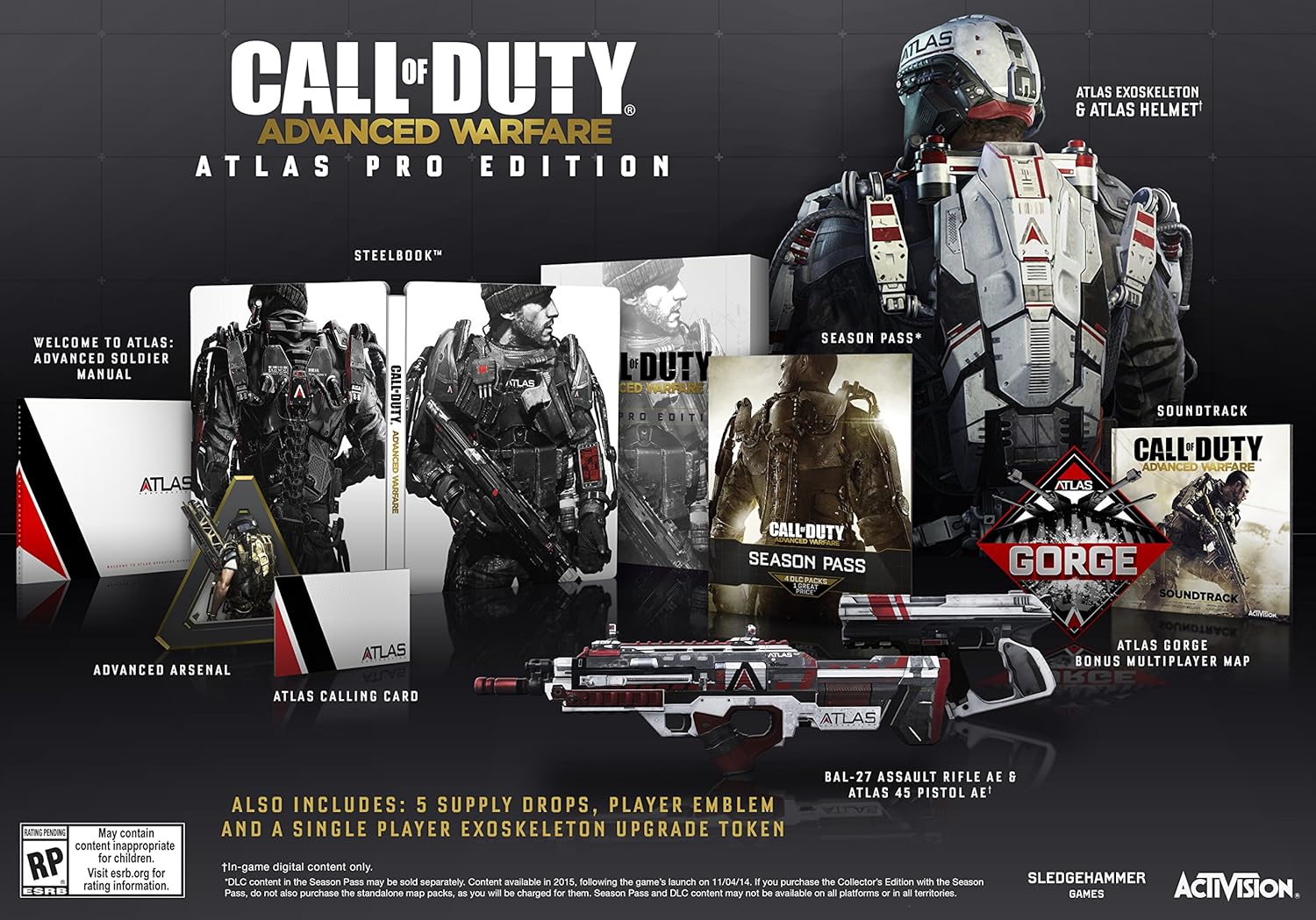 Call of Duty: Advanced Warfare (Atlas Pro Edition) - (PS4) PlayStation 4 [Pre-Owned] Video Games ACTIVISION   