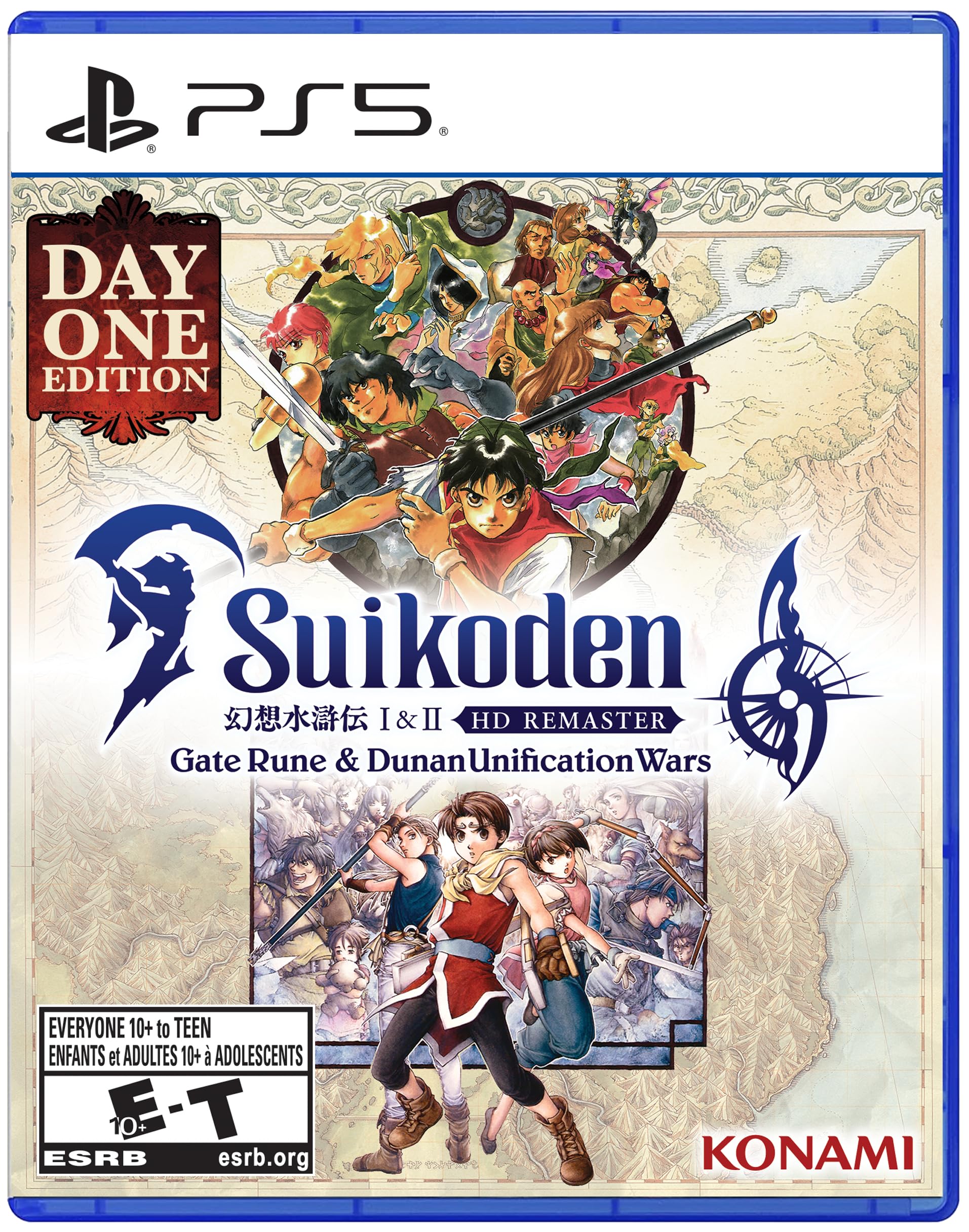 Suikoden I & II HD Remastered (Day One Edition)- (PS5) PlayStation 5 Video Games Konami
