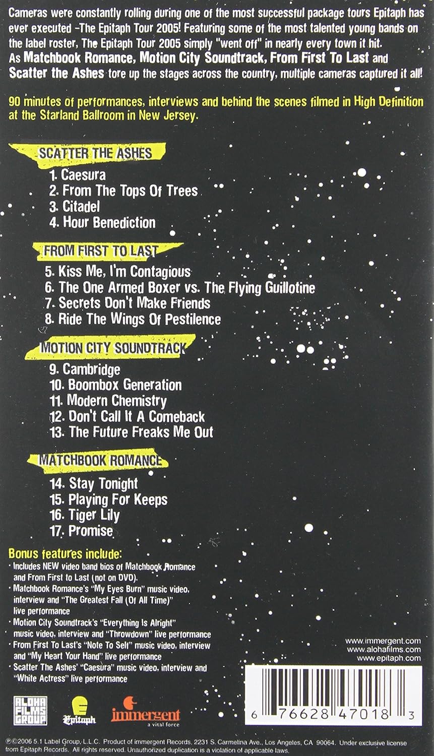 Epitaph Presents... Epitaph Tour 2005 - PSP UMD Video Home Sony Pictures