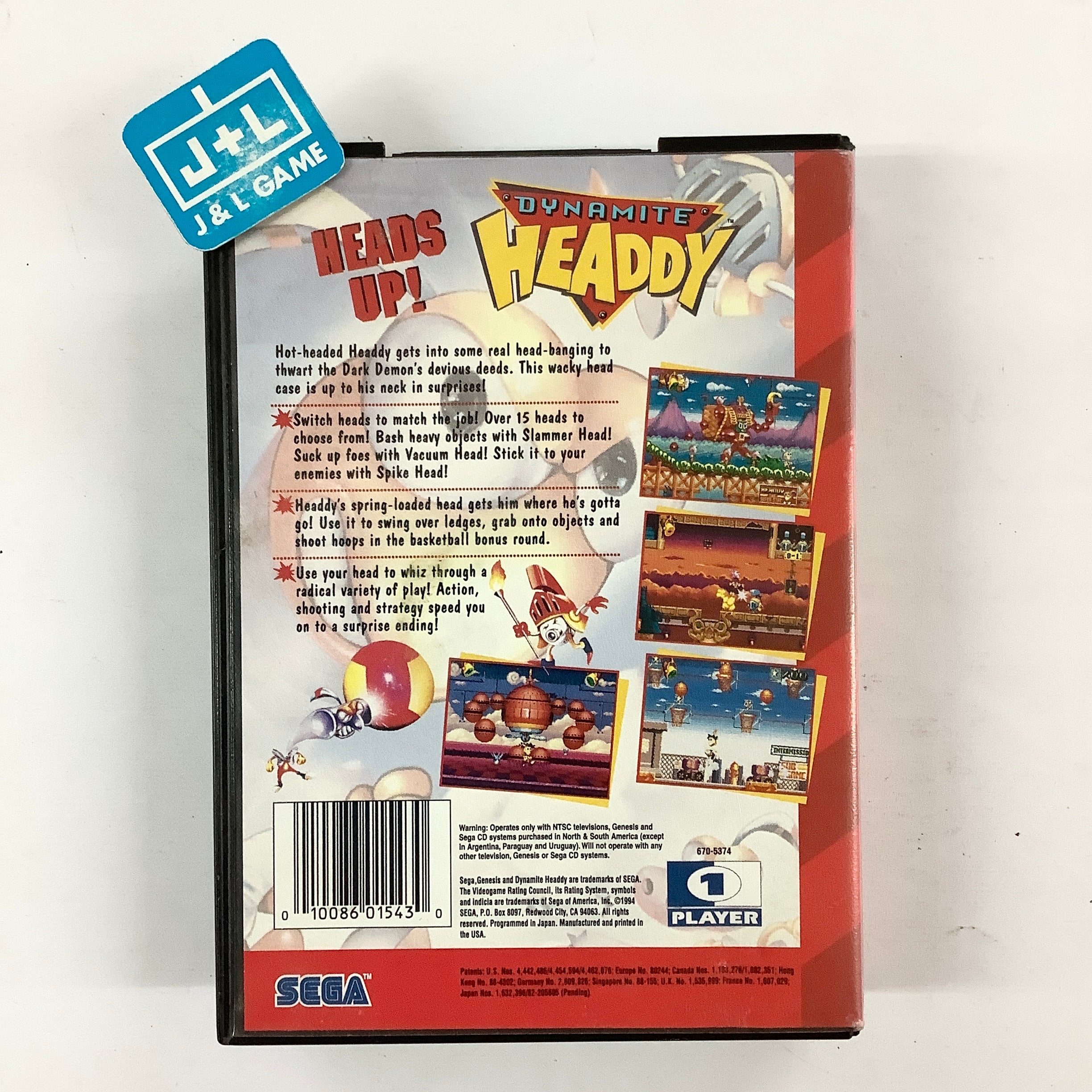 Dynamite Headdy - (SG) SEGA Genesis [Pre-Owned] Video Games Sega   