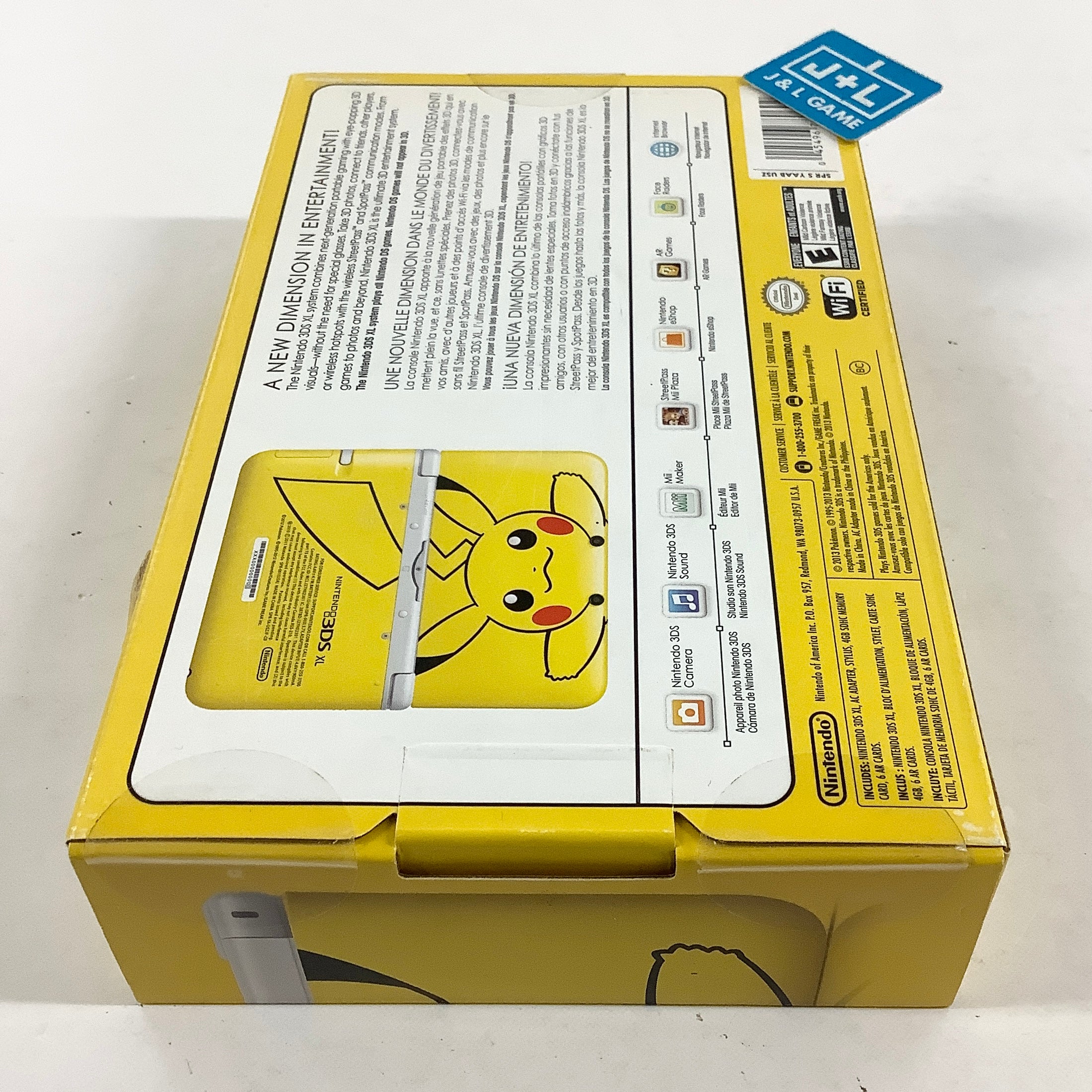 Nintendo 3DS XL Console (Yellow Pikachu Edition) - Nintendo 3DS Consoles Nintendo