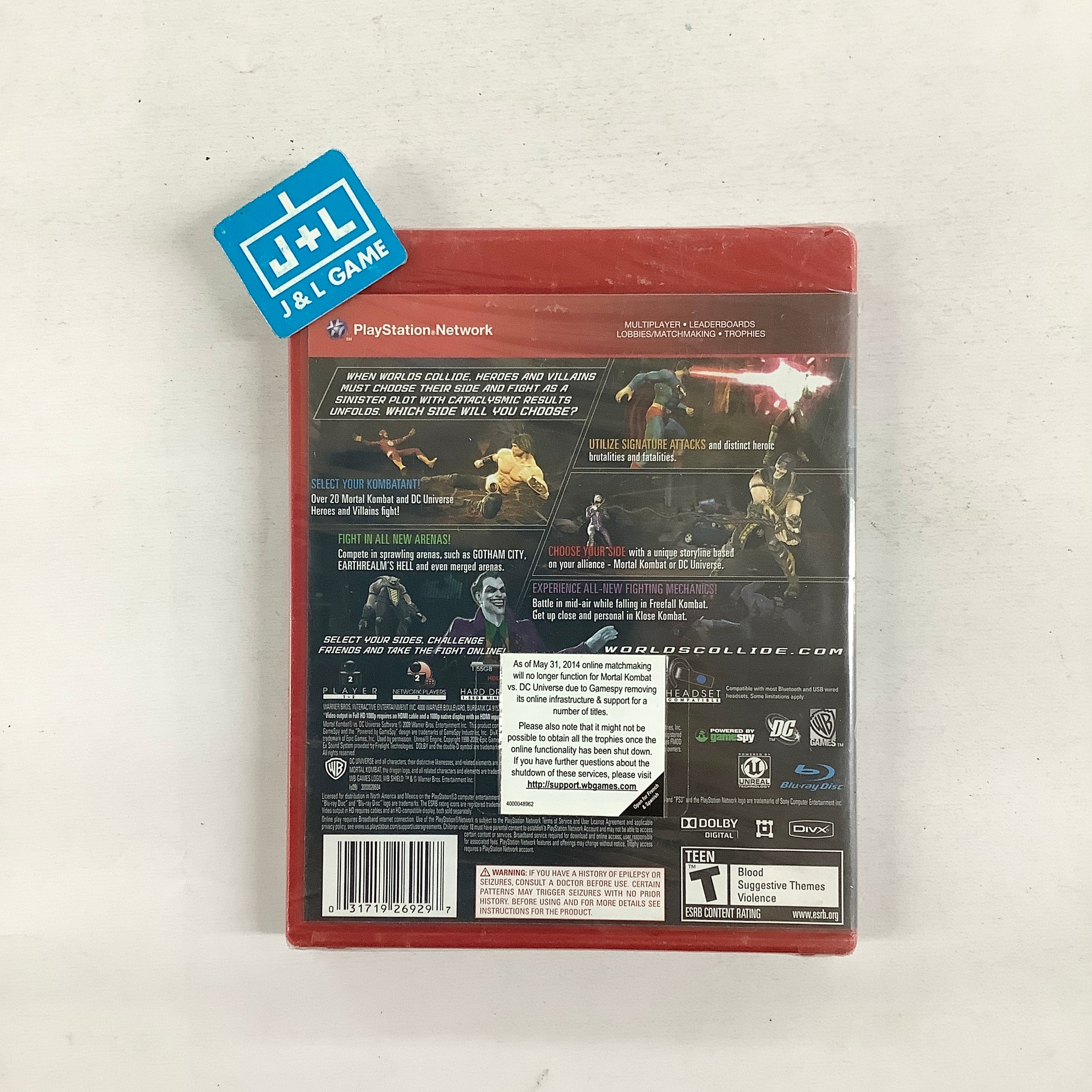 Mortal Kombat vs. DC Universe (Greatest Hits) - PlayStation 3 Video Games Midway