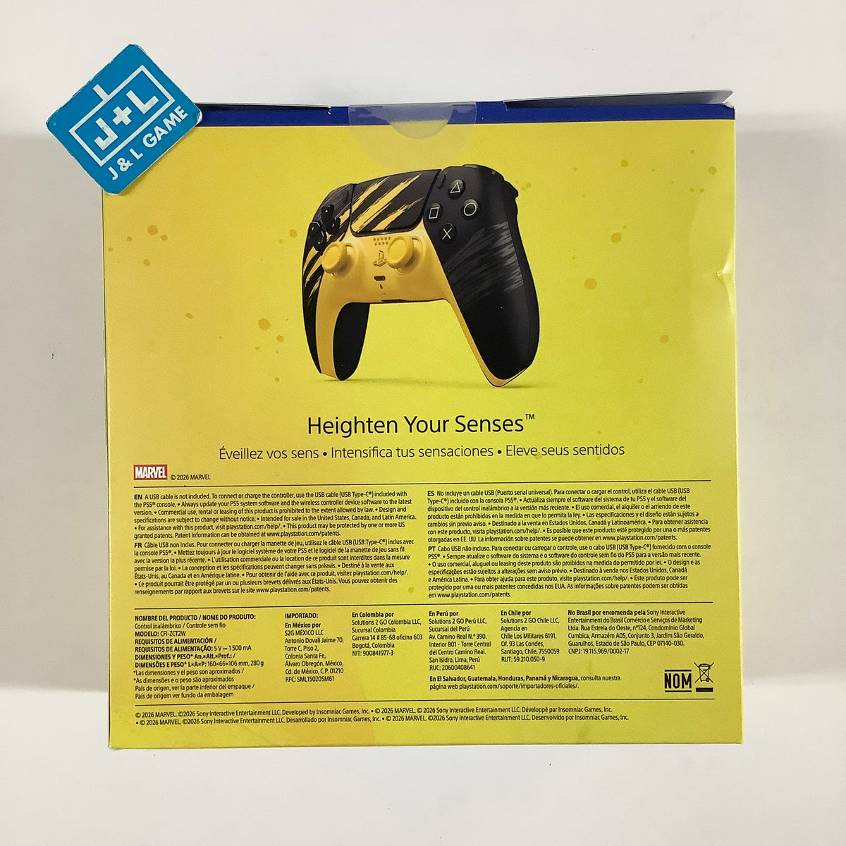 SONY PlayStation 5 DualSense Wireless Controller (Marvel's Wolverine Battle Yellow Limited Edition) - (PS5) PlayStation 5