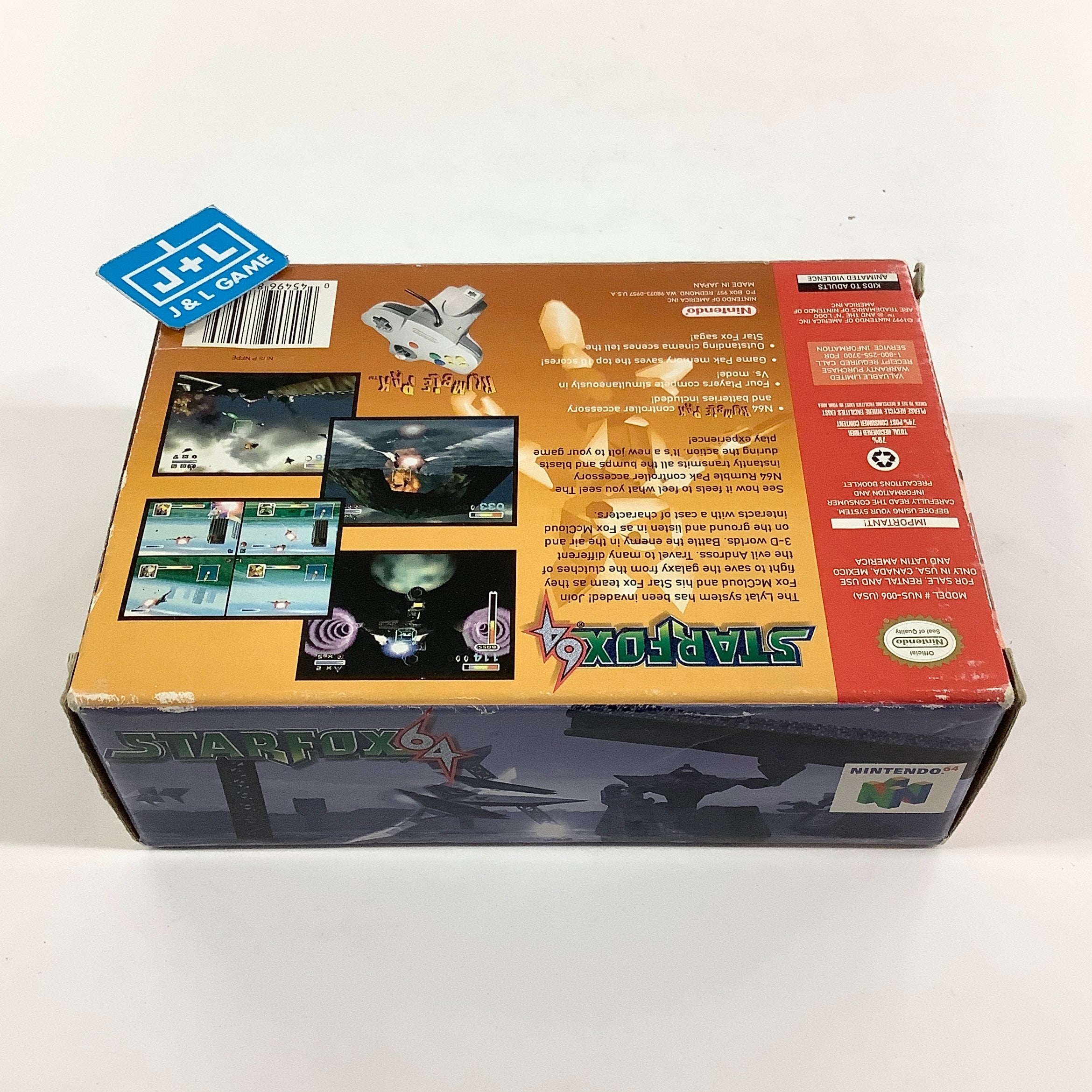 StarFox 64 (Rumble Pak Bundle) - (N64) Nintendo 64 [Pre-Owned] Video Games Nintendo