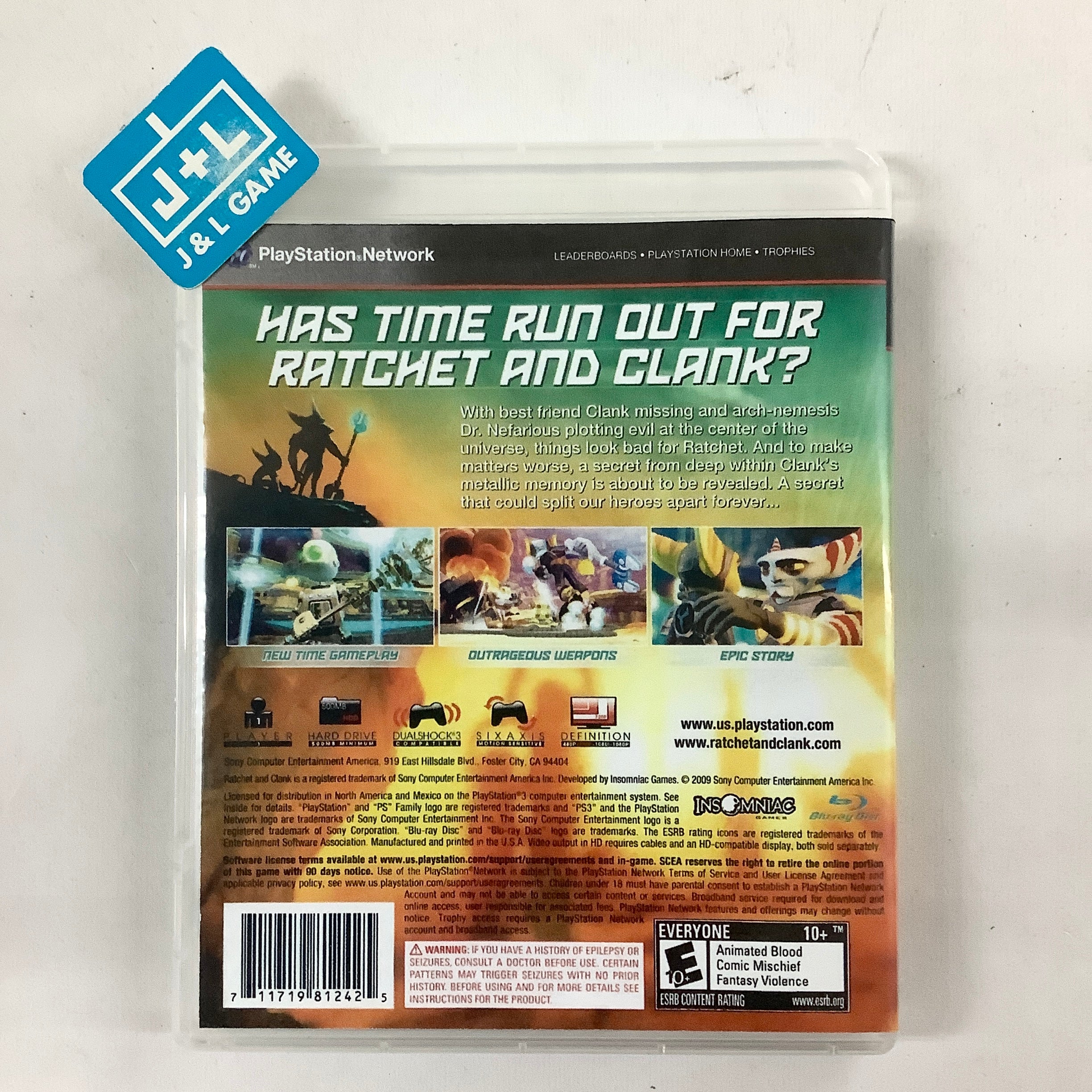 Ratchet & Clank Future: A Crack in Time - (PS3) PlayStation 3 [Pre-Owned] Video Games SCEA