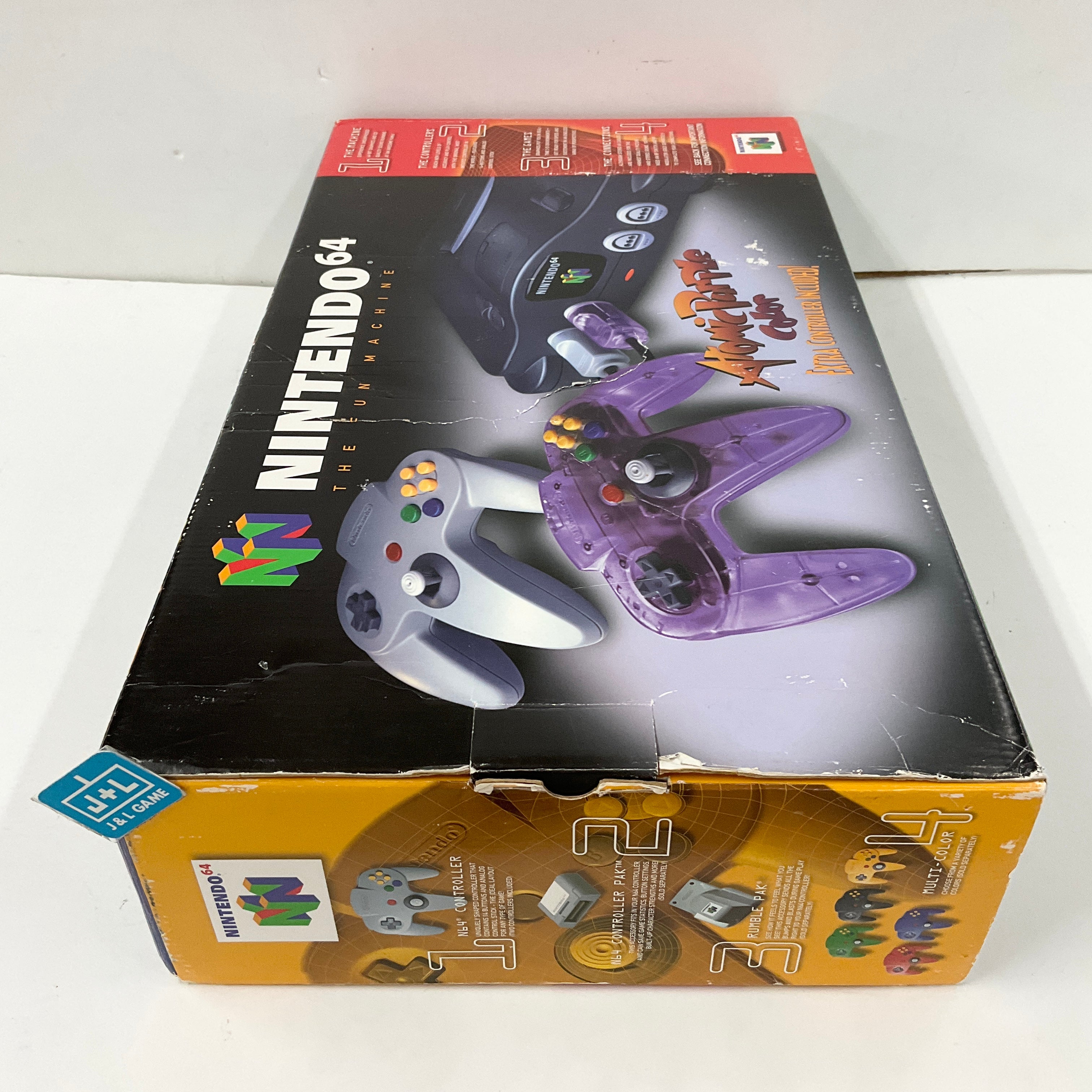 Nintendo 64 Hardware Console (Black w/ Atomic Purple Controller) - (N64) Nintendo 64 [Pre-Owned] Consoles Nintendo