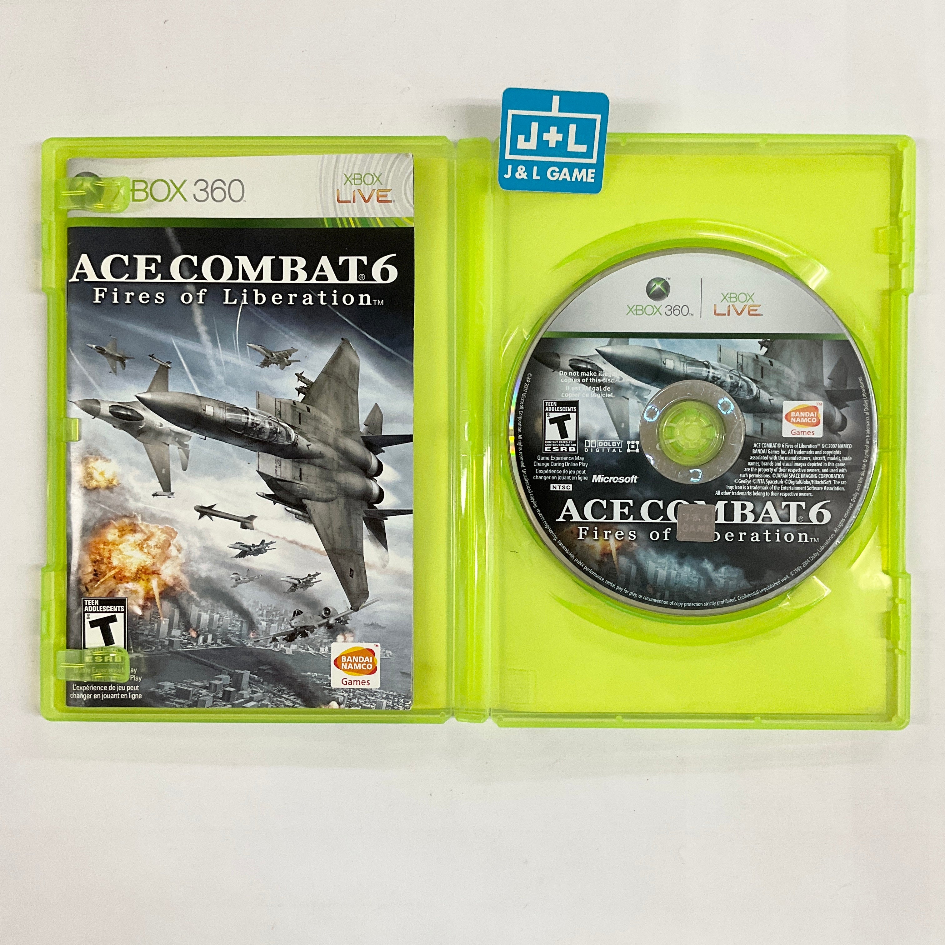 Ace Combat 6: Fires of Liberation - Xbox 360 [Pre-Owned] Video Games Namco Bandai Games   